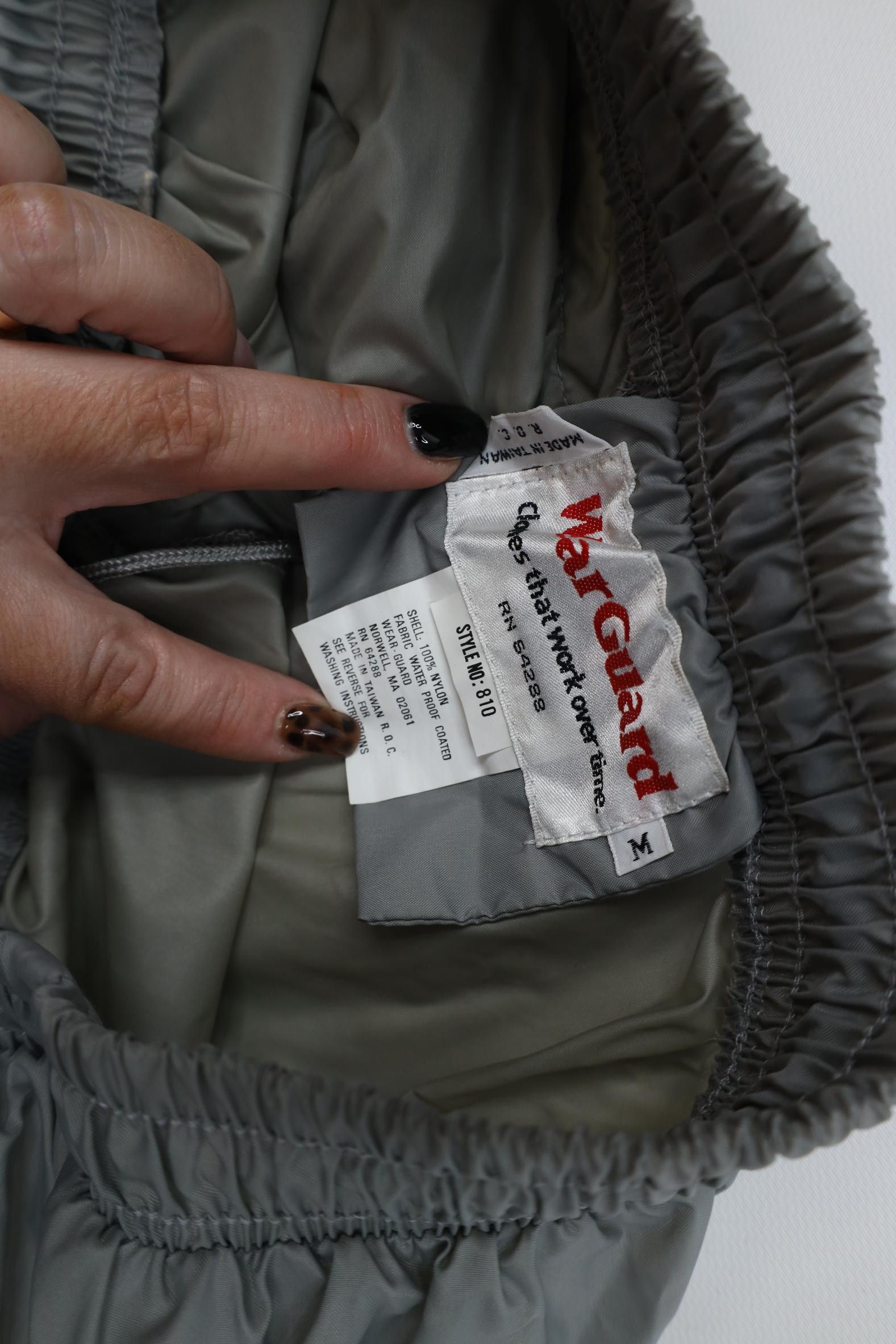 Vintage Vintage 90s Streetwear Wide Leg Windbreaker Rain Pants Gray Size US 34 / EU 50 - 7 Thumbnail