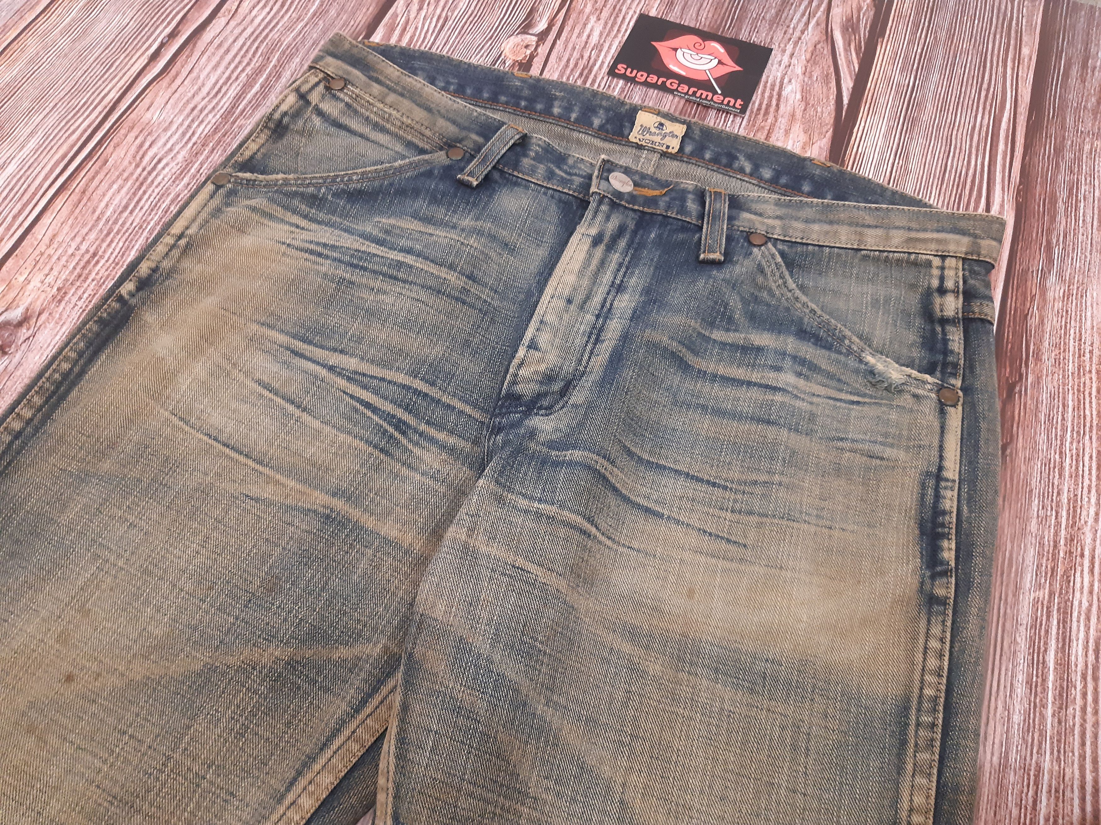 Japanese Brand Bootcut Flare Jeans Wrangler Vintage Size US 35 - 4 Thumbnail