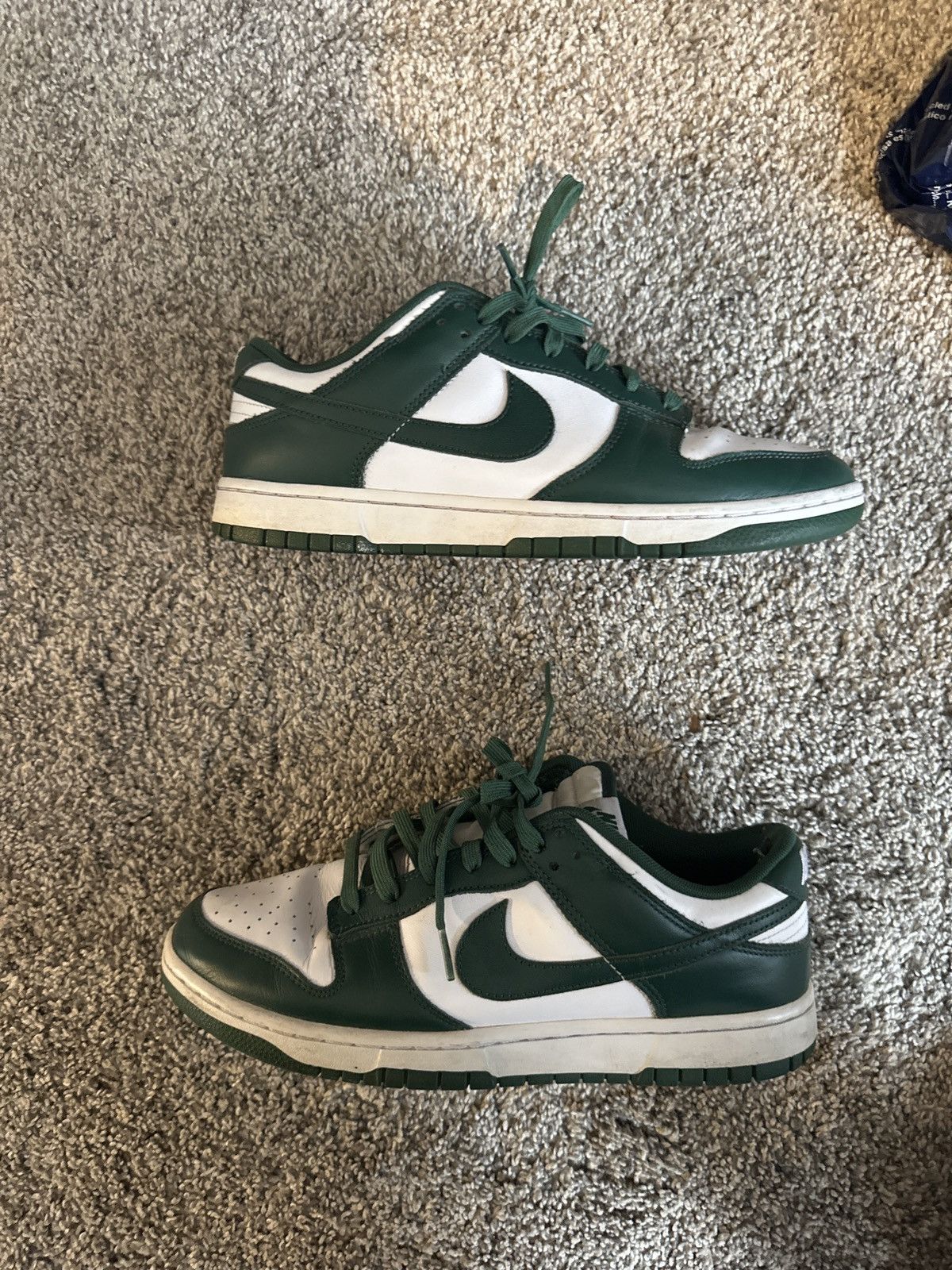Nike 2021 Dunk Low 'Michigan State' Size US 10 / EU 43 - 3 Thumbnail