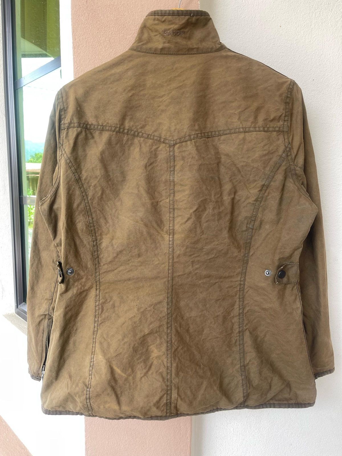 Barbour × Vintage Vintage Barbour Utility Waxed Jacket Size L / US 10 / IT 46 - 9 Thumbnail