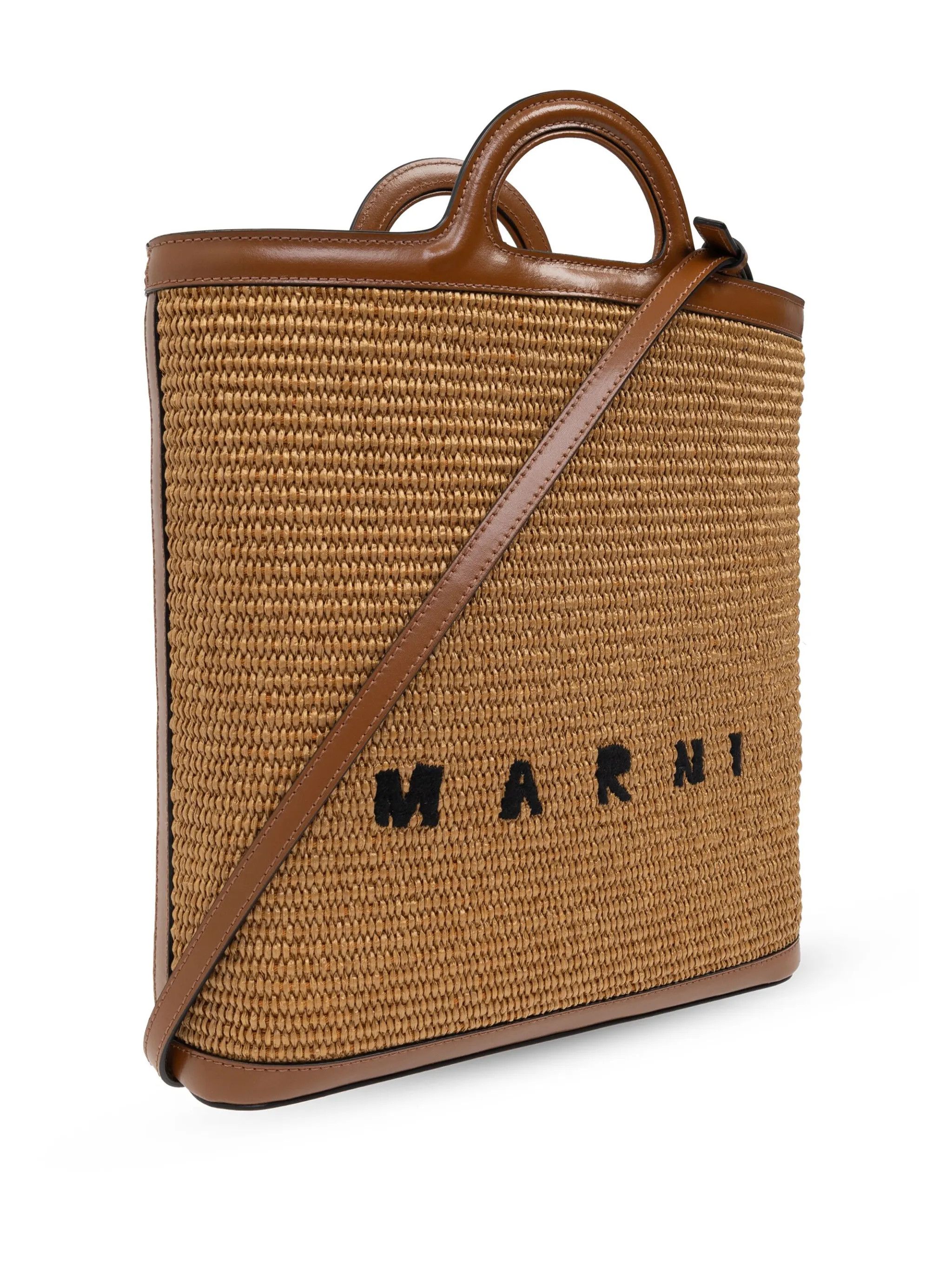 Marni o1s22i1n0525 Size: OS / Tropicalia Handbag in Brown Size ONE SIZE - 4 Thumbnail