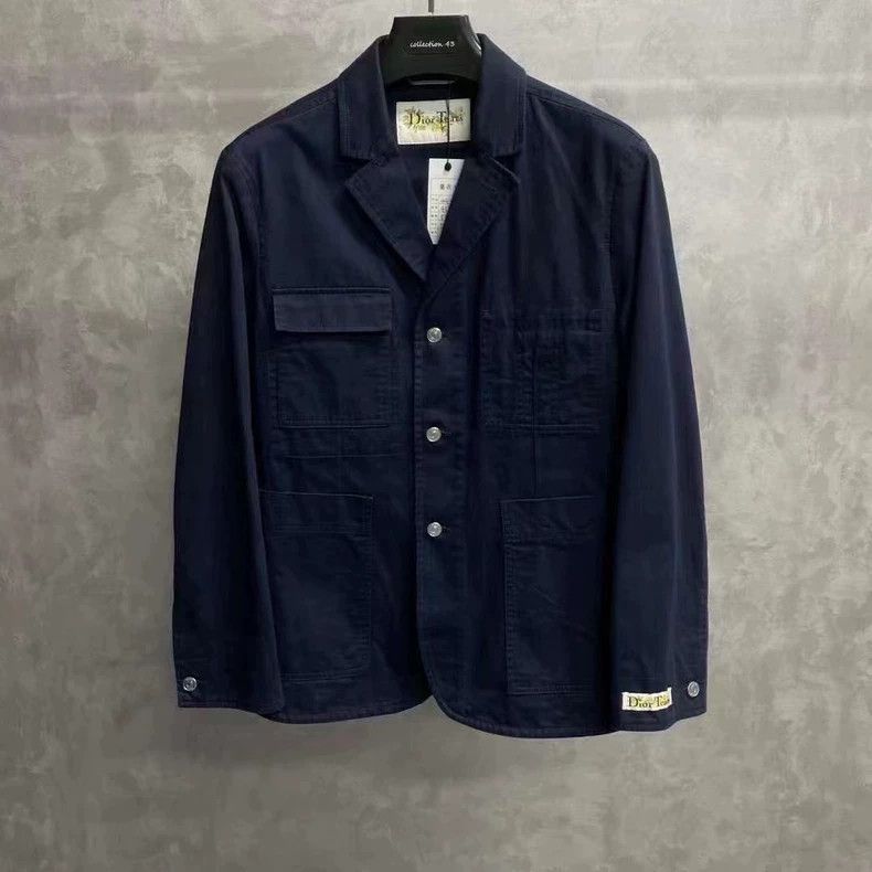 Dior Denim tears latest blue embroidered pattern logo suit jack Size US S / EU 44-46 / 1 - 1 Thumbnail