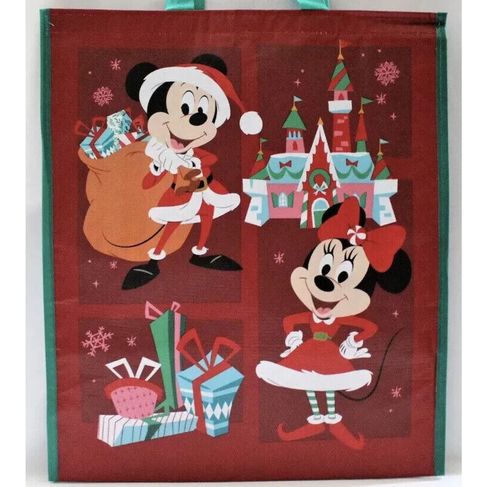 Disney NEW! DISNEY Santa MICKEY & MINNIE Christmas Reusable Tote L Size ONE SIZE - 1 Thumbnail
