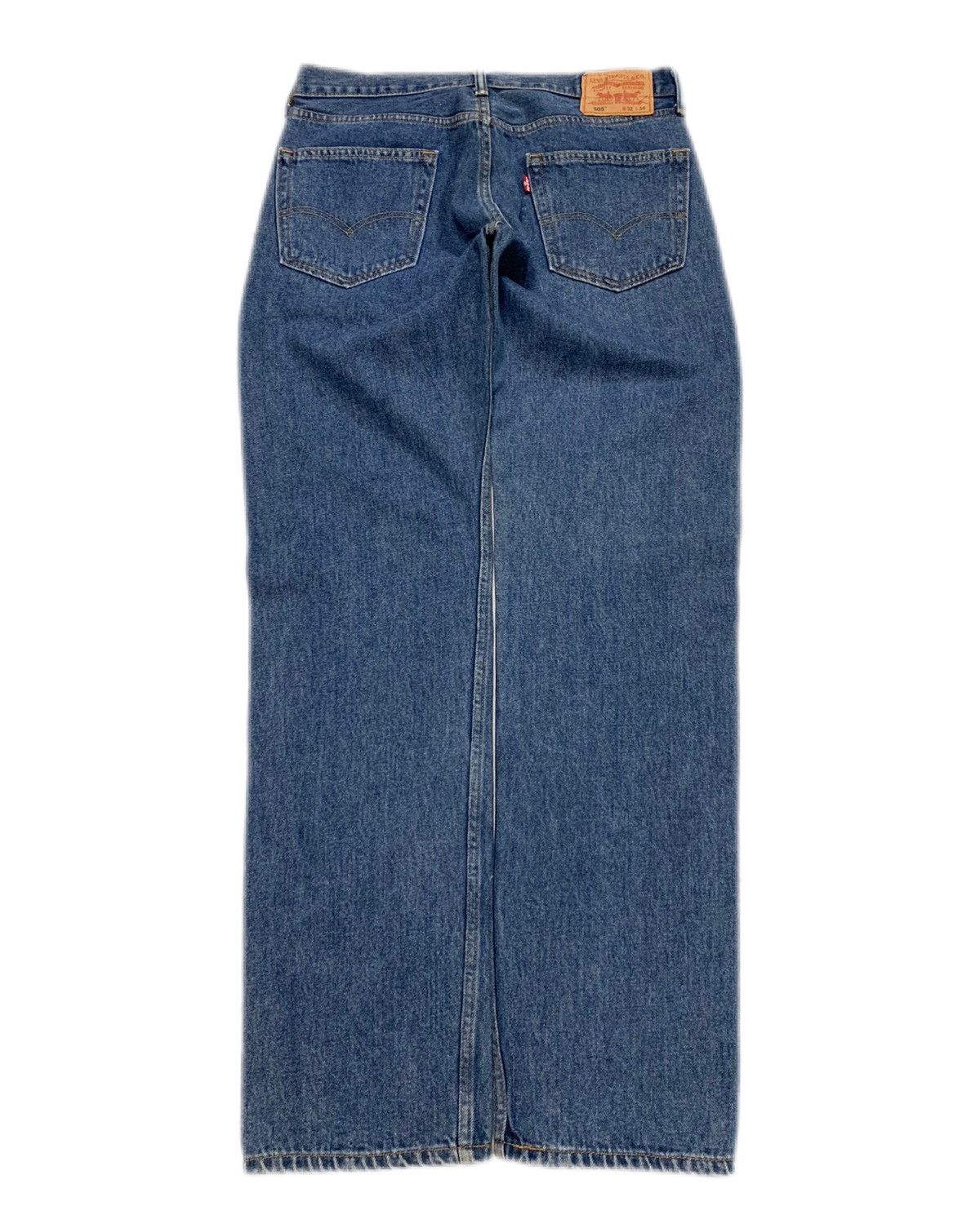 Levi's Vintage Clothing Y2k vintage 00s Blue Levi 505 straight wide leg Denim jeans Size US 30 / EU 46 - 2 Thumbnail