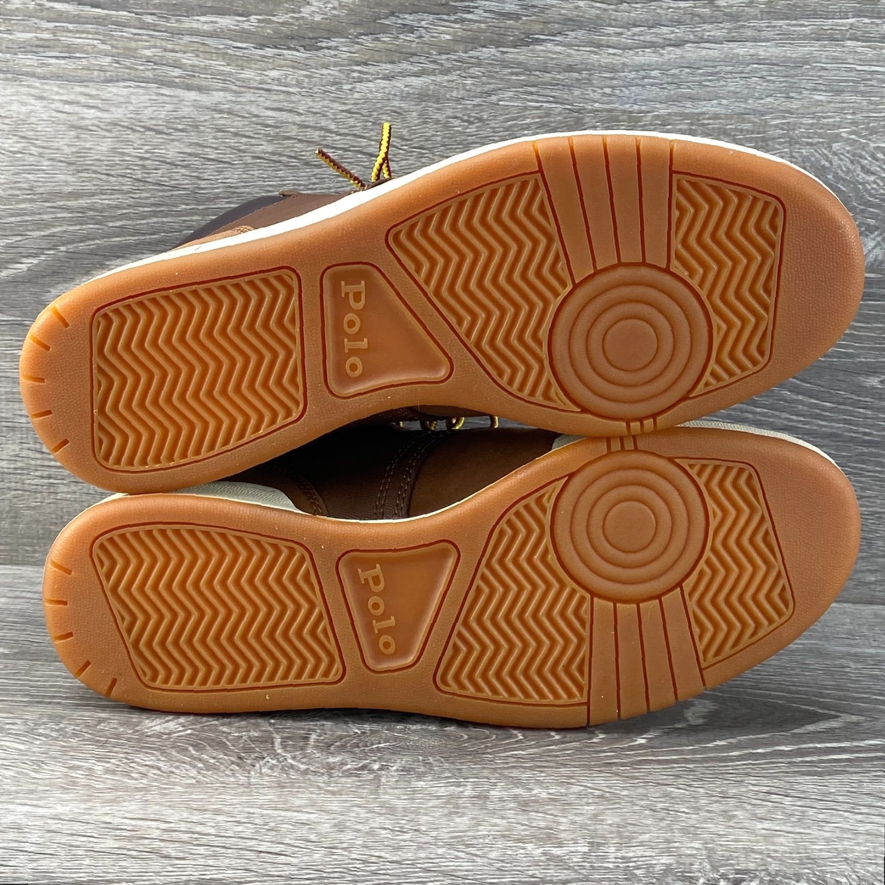 Polo Ralph Lauren Polo Ralph Lauren Mens 8 Brown Ankle Boot Sneaker Nubuck Leather Canvas Lace Up Shoe Boots Size US M / EU 48-50 / 2 - 7 Thumbnail