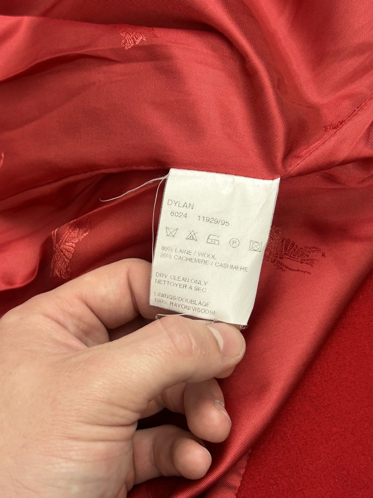 Burberry Burberry London Red Wool Cashmere Coat – Women’s 38 Size M / US 6-8 / IT 42-44 - 15 Thumbnail