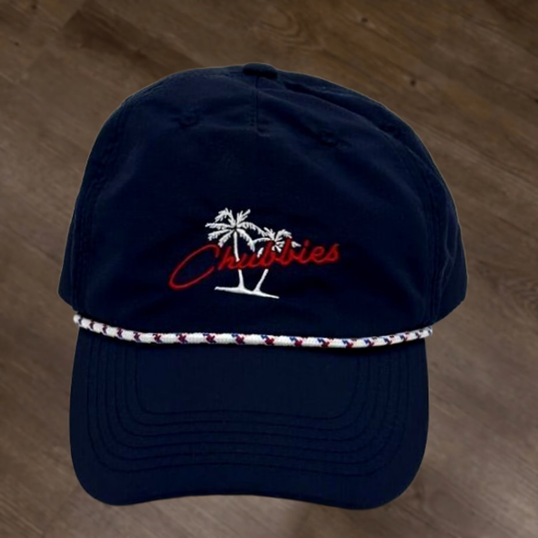 Chubbies Chubbies Hats Strapback Navy Blue Nylon Rope Brim Cap Surfer Mens OSFA New Size ONE SIZE - 1 Thumbnail