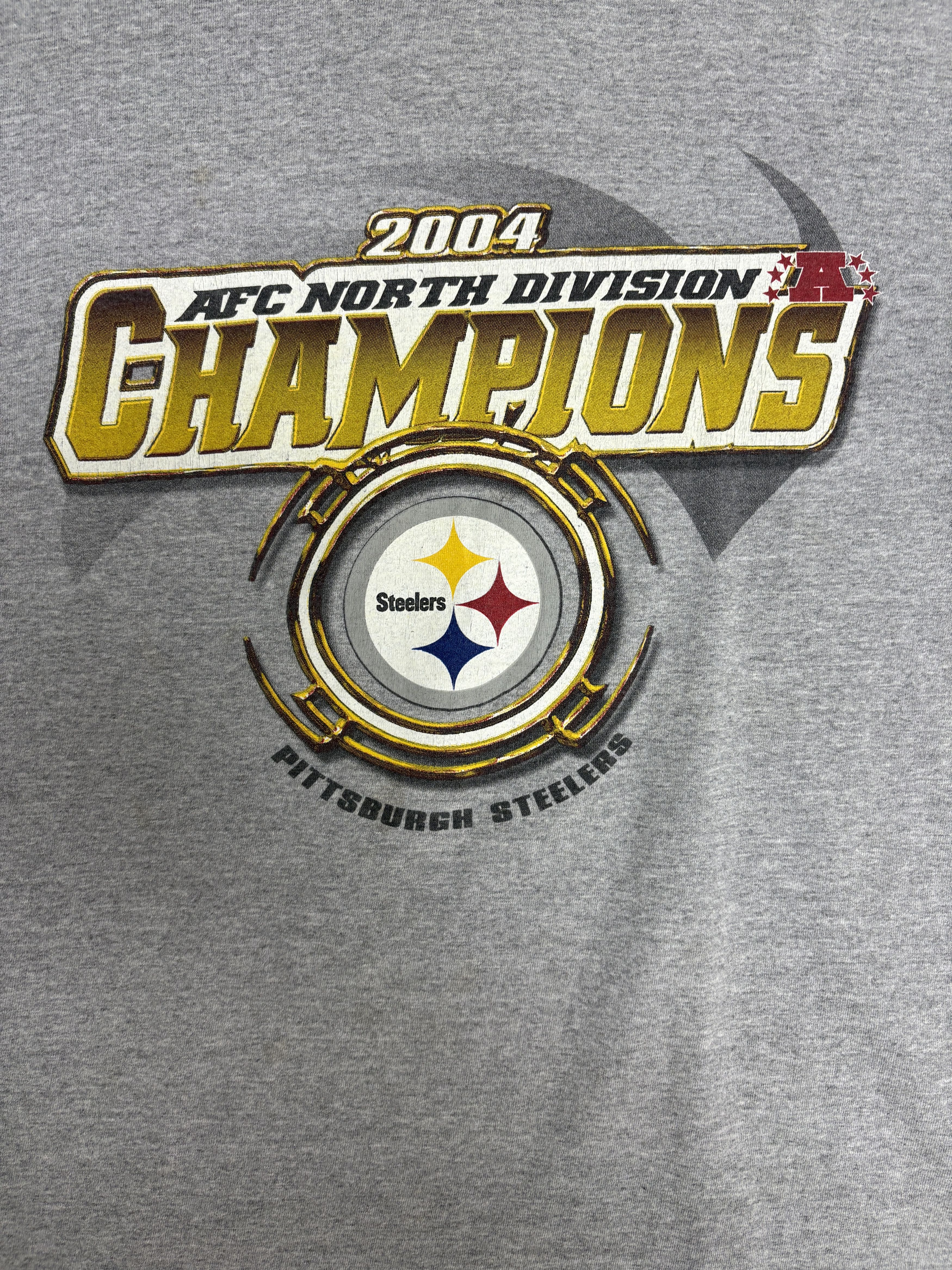 Vintage Pittsburgh Steelers 2004 AFC North Champions Vintage Tee Size US L / EU 52-54 / 3 - 2 Thumbnail
