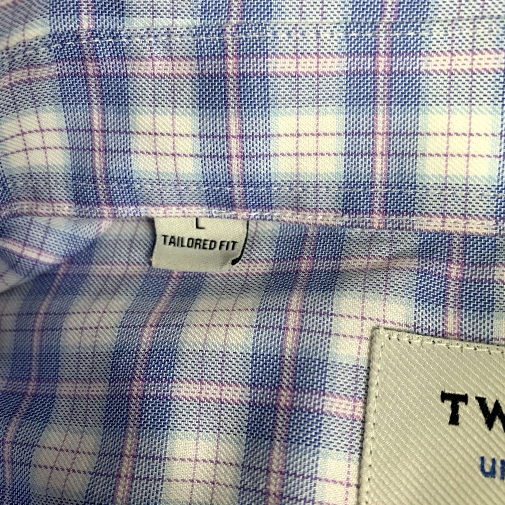 Vintage Twillory Men's Shirt Large Blue Plaid Gingham Button Down Easter Size US L / EU 52-54 / 3 - 3 Thumbnail