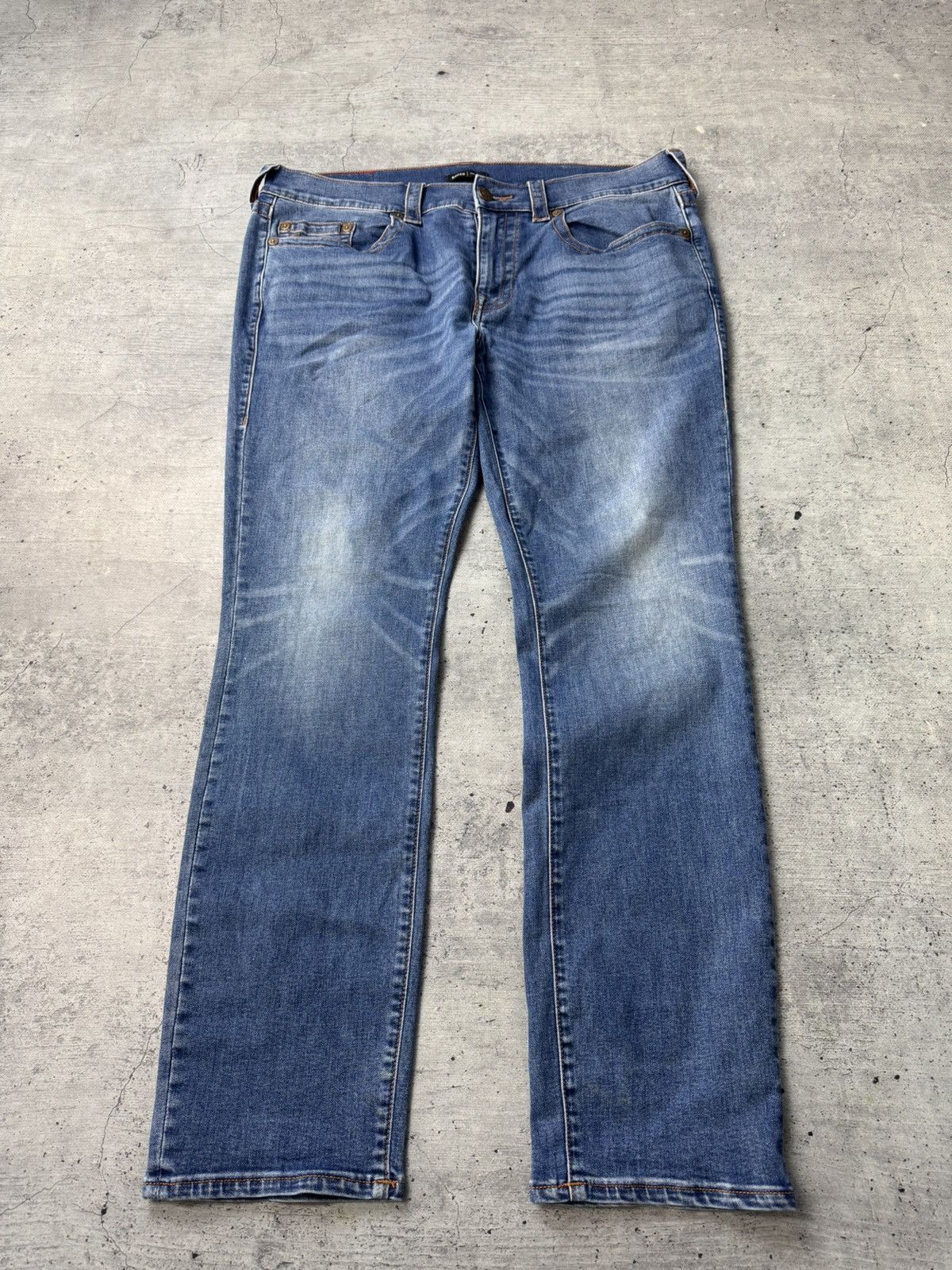 Vintage True Religion Jeans Baggy Distressed Made In USA 00’s Rap Size US 36 / EU 52 - 5 Thumbnail