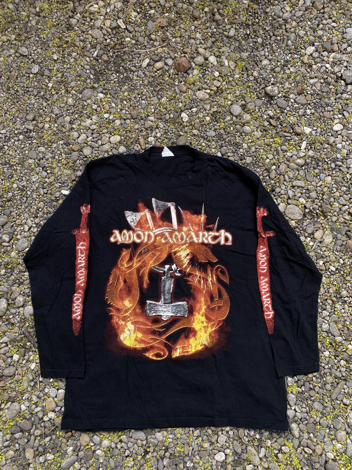 Band Tees × Vintage Vintage 2003 Amon Amarch Tour Longsleeve Size US XL / EU 56 / 4 - 1 Thumbnail