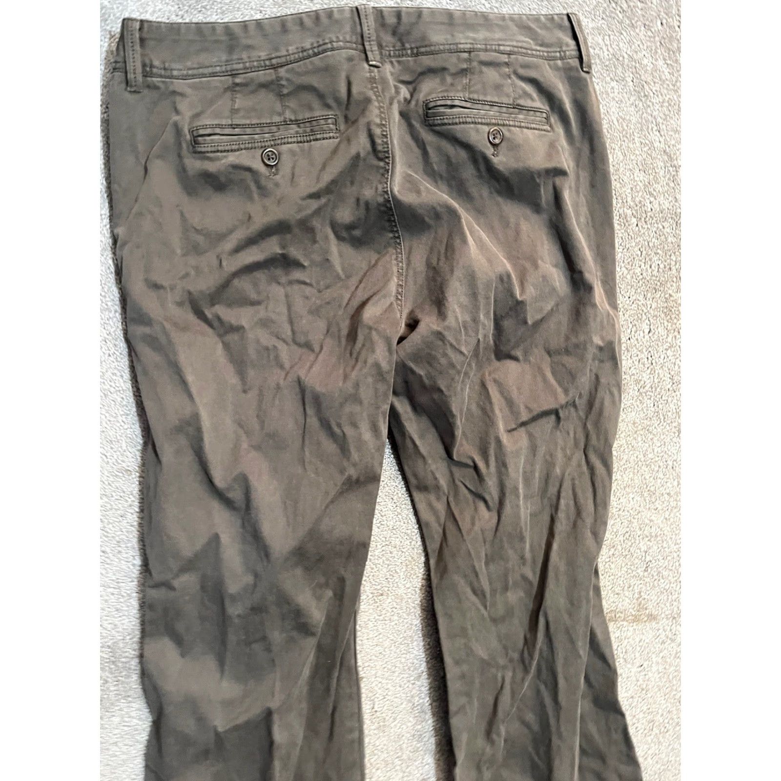 Banana Republic Banana Republic Pants Women's 12 Martin-Fit Dress Pants Brown Cotton Knit 34in Inseam Pockets Zipper Size 34" / US 12 / IT 48 - 4 Thumbnail