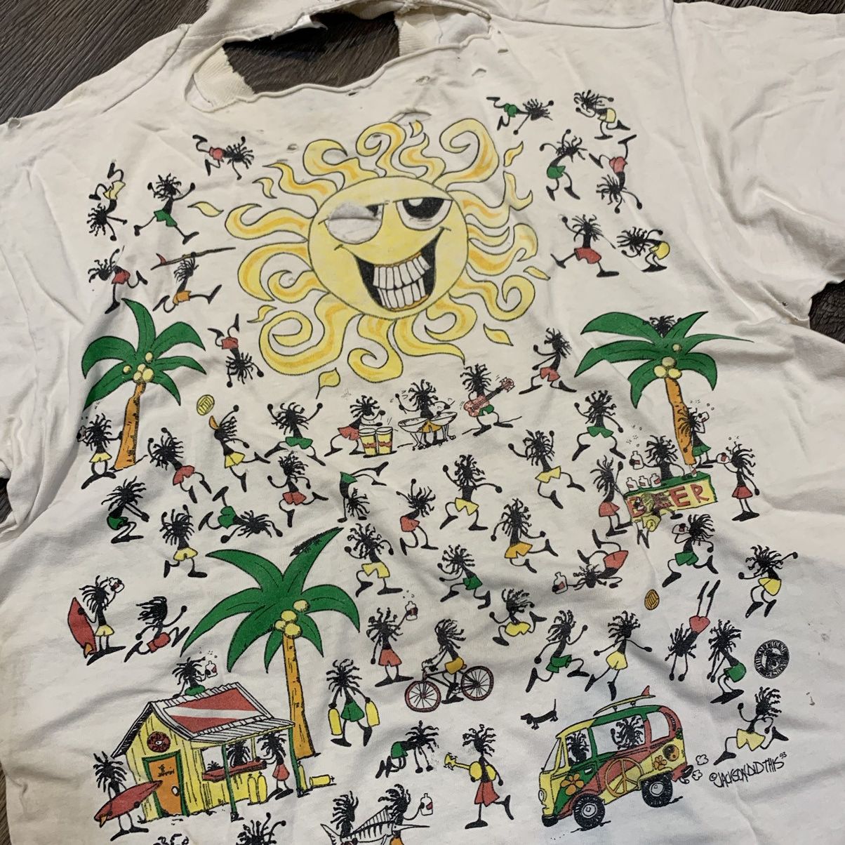 Vintage Vintage Jamaica Sun Summer Party Time Tee Size US L / EU 52-54 / 3 - 6 Thumbnail