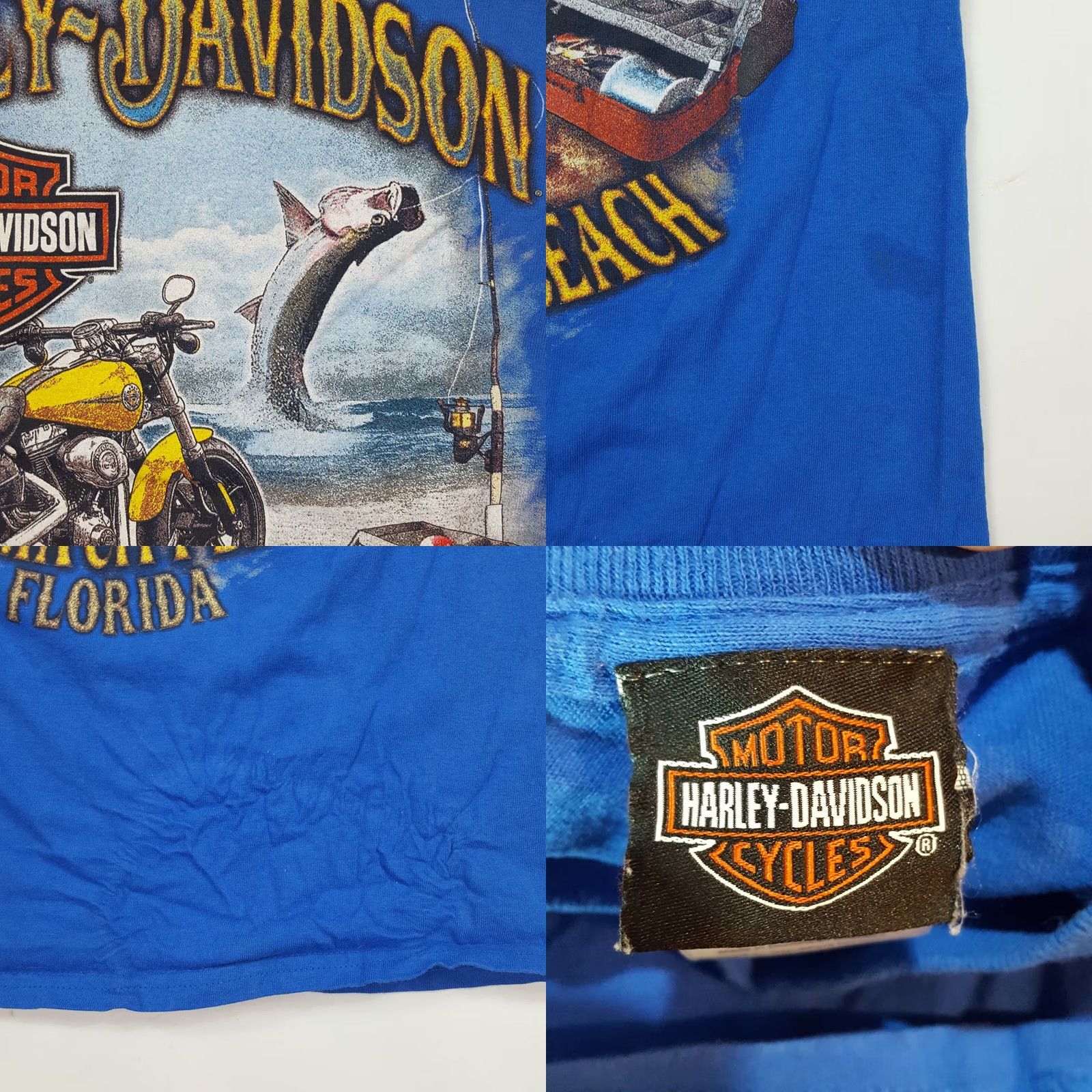 Harley Davidson Harley-Davidson Panama City Beach Size S Biker Motorcycle Retro T Shirt Fish Size US S / EU 44-46 / 1 - 8 Thumbnail