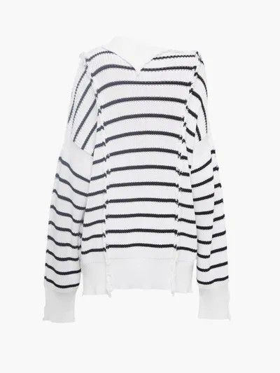 Marni o1y1125 Turtleneck Sweater in White/Black Size S / US 4 / IT 40 - 1 Thumbnail
