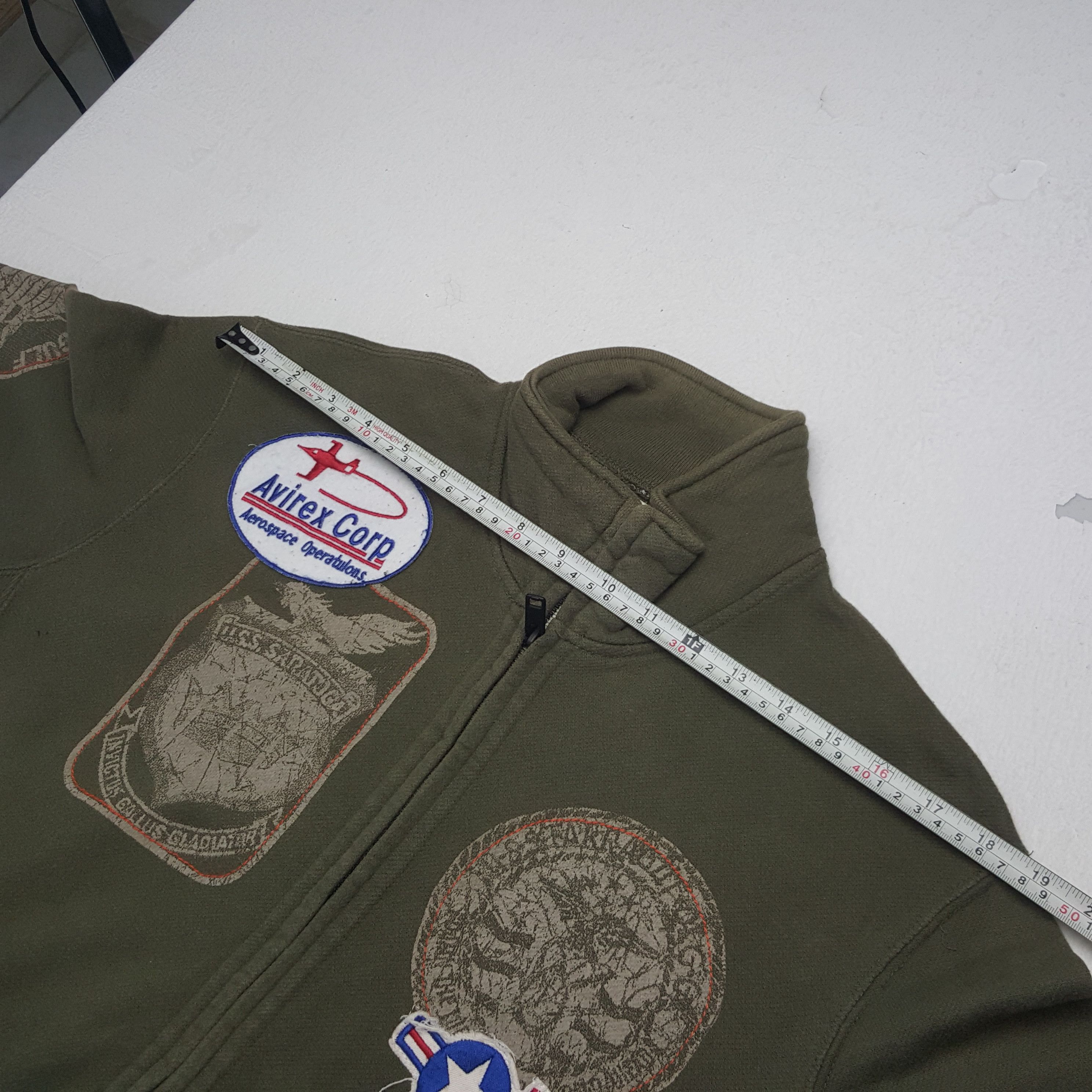 Avirex × Vintage Vintage Avirex Military Style Zipper Sweatshirt Size US M / EU 48-50 / 2 - 4 Thumbnail