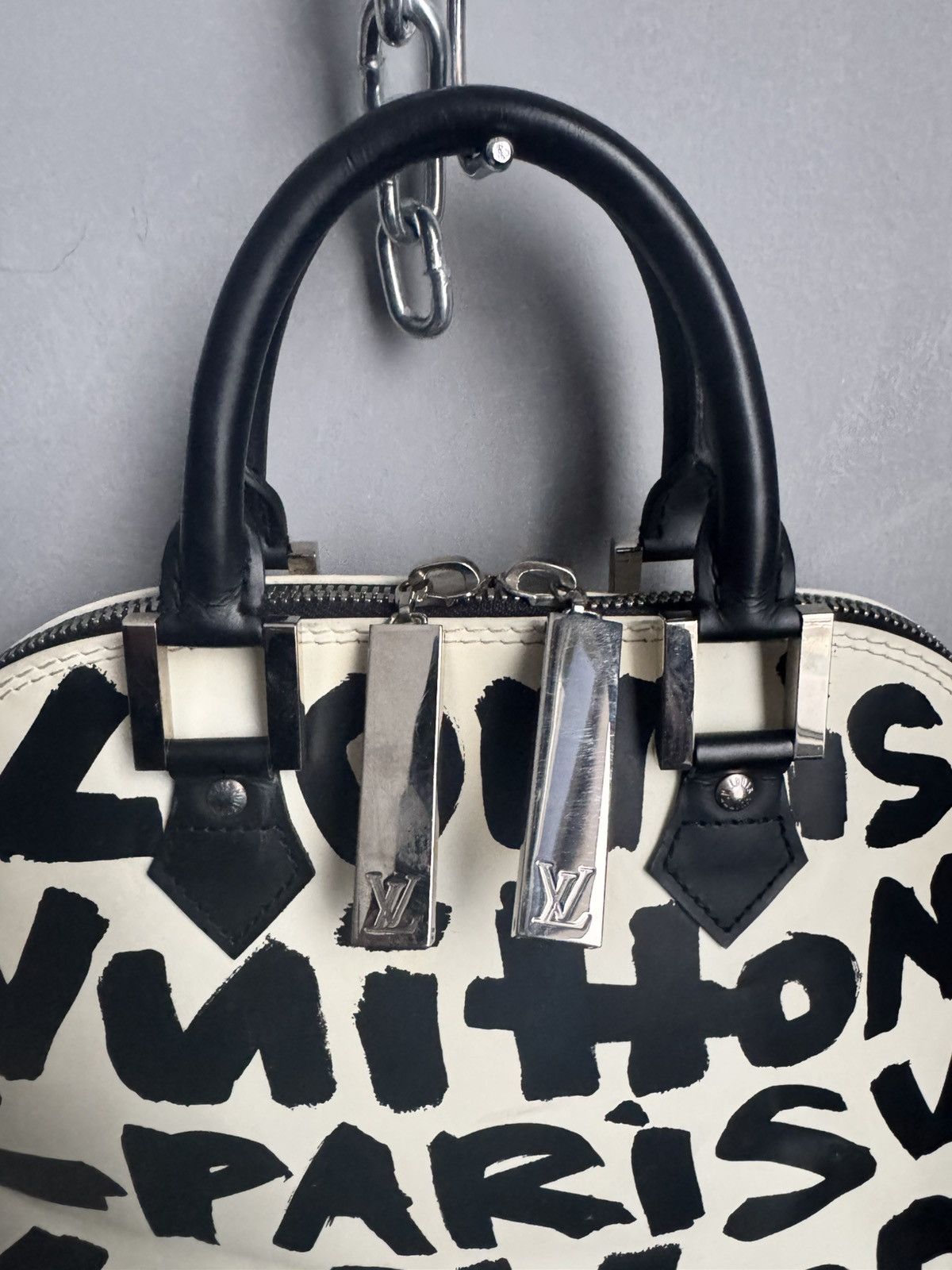 Louis Vuitton Louis Vuitton x Stephen Sprouse Graffiti alma bag 09 BA0051 Size ONE SIZE - 4 Thumbnail