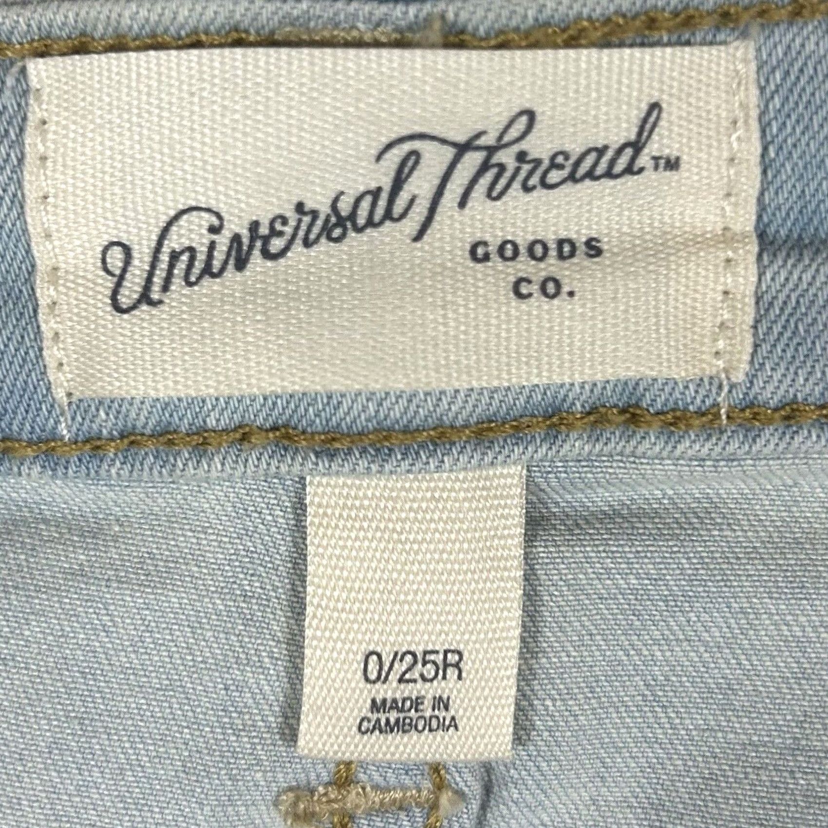 Vintage VINTAGE? No — Universal Thread High-Rise Skinny Jeans Women's 0 / 25 Light Wash NWT Size 25" / US 0 / IT 36 - 5 Thumbnail