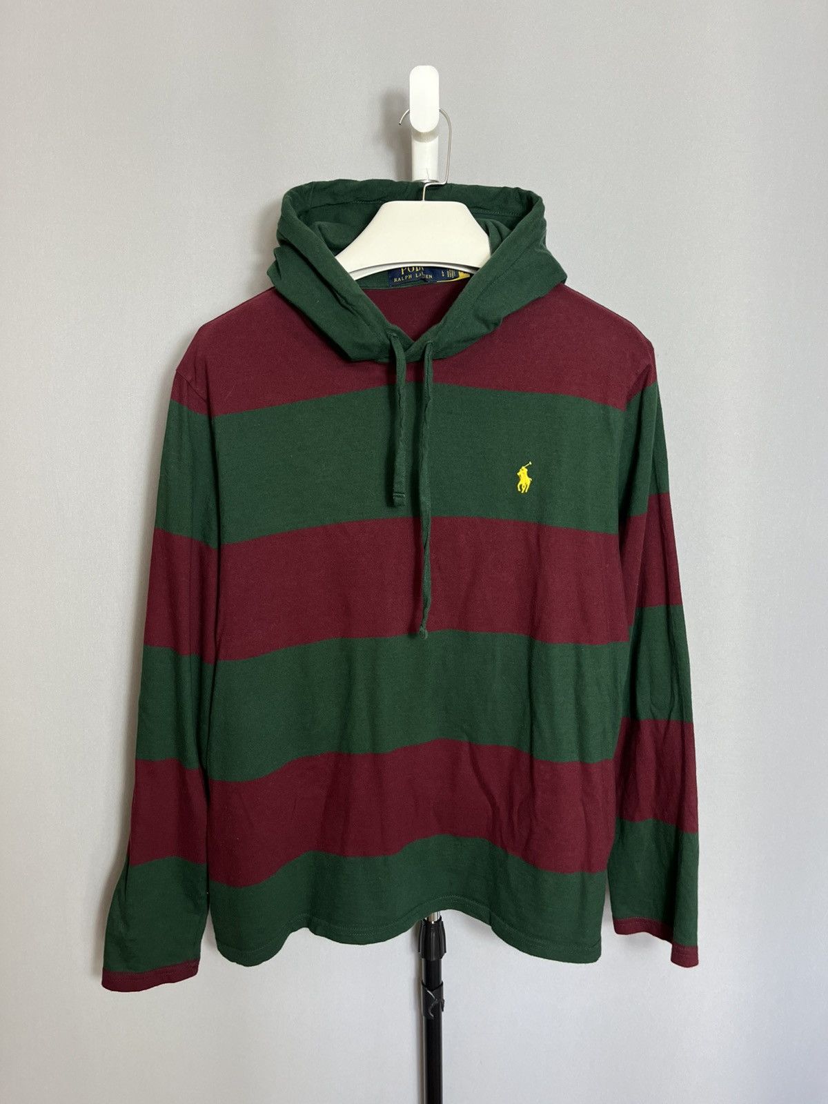 Polo Ralph Lauren Polo Ralph Lauren hoodie light striped long sleeve cotton Size US L / EU 52-54 / 3 - 1 Thumbnail