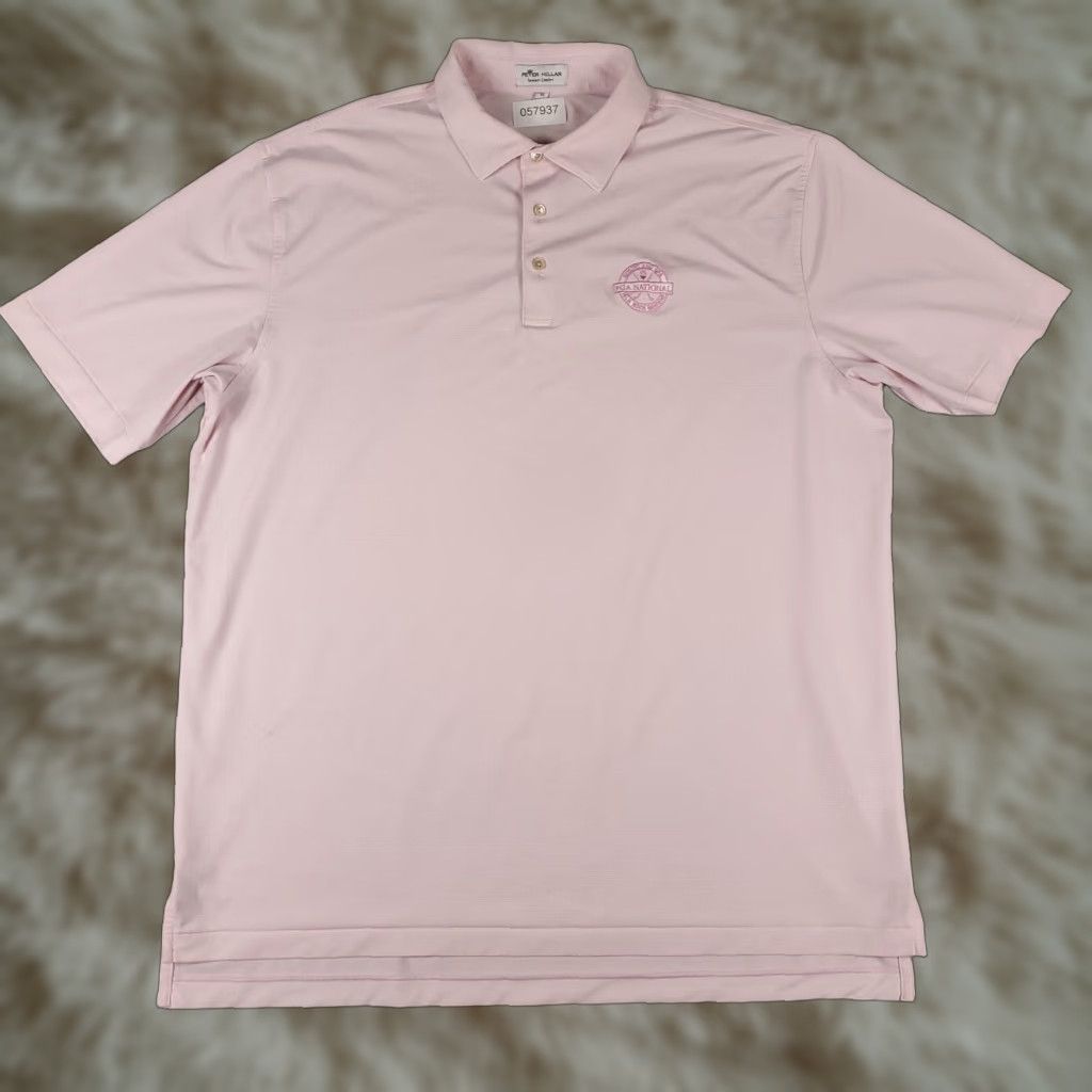 Peter Millar Peter Millar Polo Shirt Mens XL Pink Striped Summer Comfort Golf Short Sleeve Shirt Size US XL / EU 56 / 4 - 1 Thumbnail