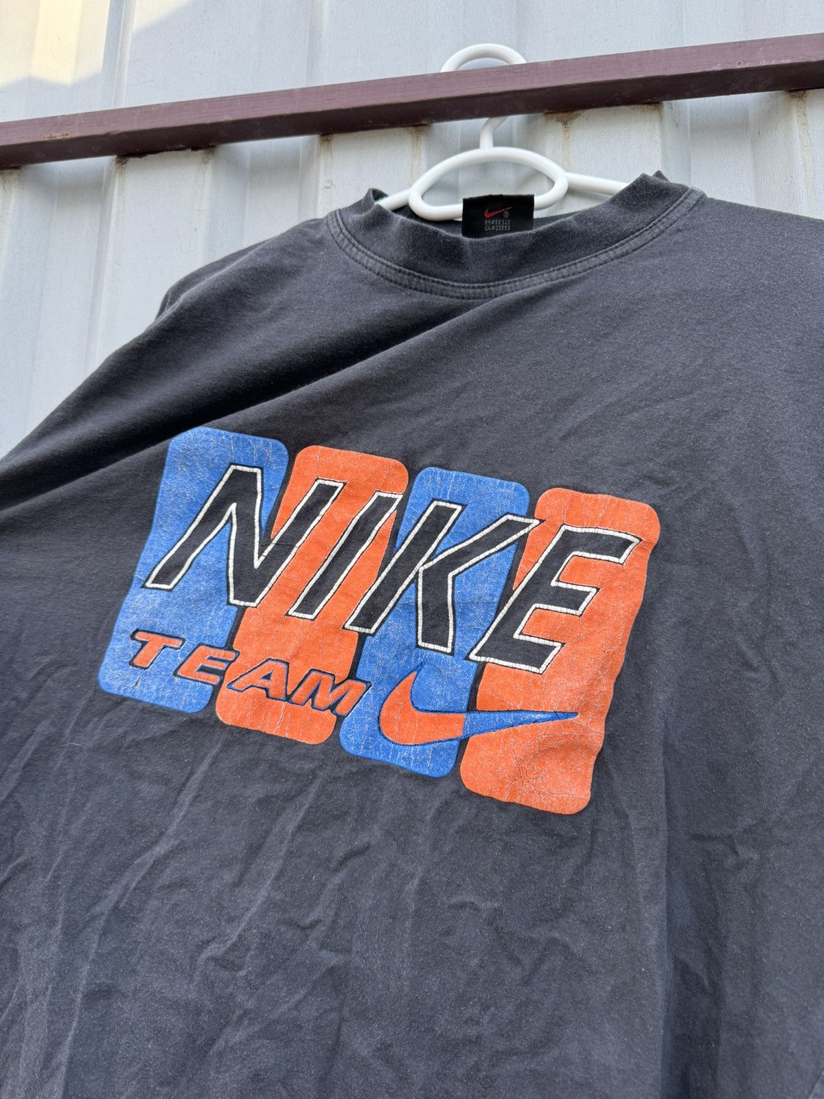 Nike × Nike ACG × Vintage Vintage 90’s Nike Big Logo T-Shirt Size US XL / EU 56 / 4 - 3 Thumbnail