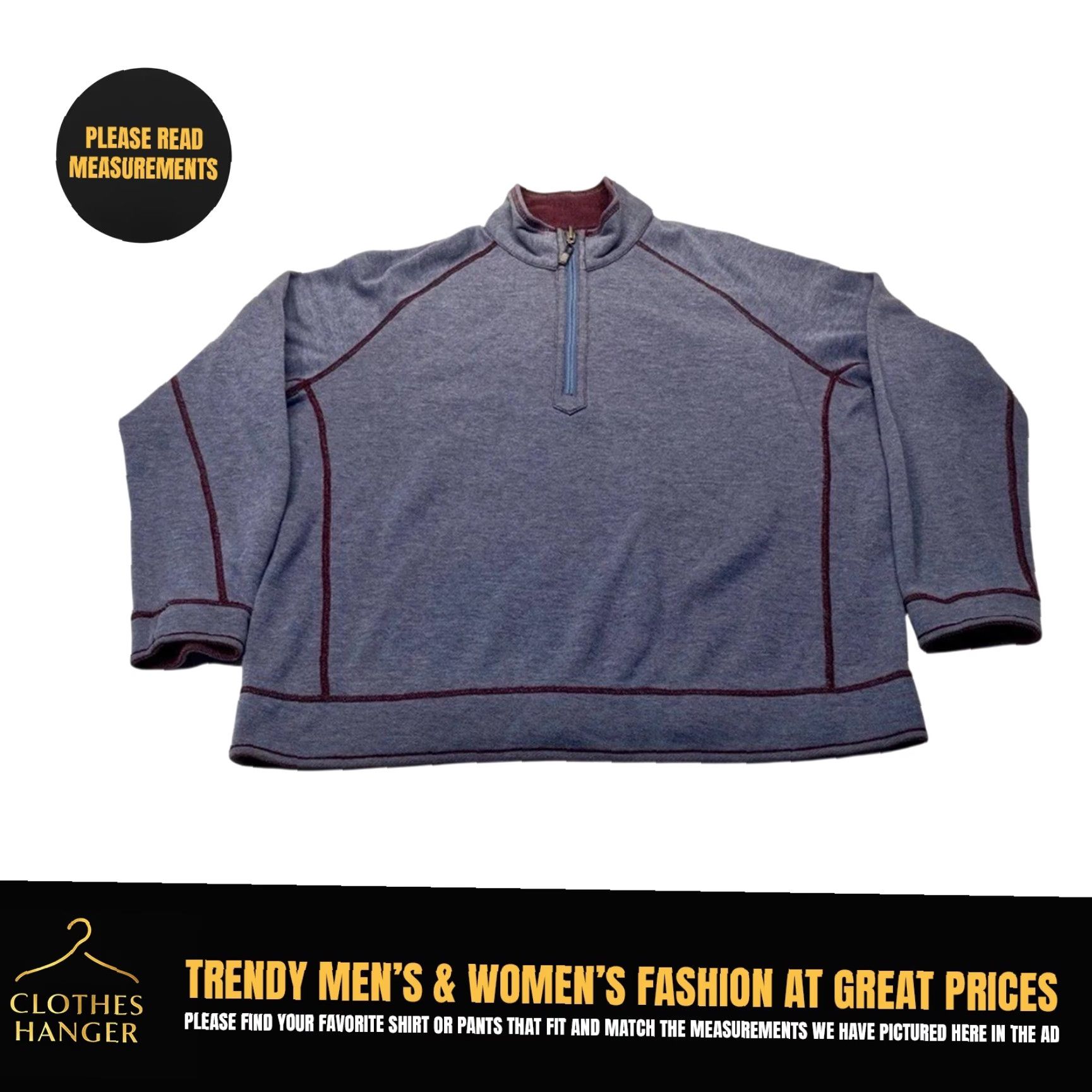 Tommy Bahama Tommy Bahama Sweater Mens Large Reversible Pullover Quarter Zip Casual 8501 Size US L / EU 52-54 / 3 - 2 Thumbnail