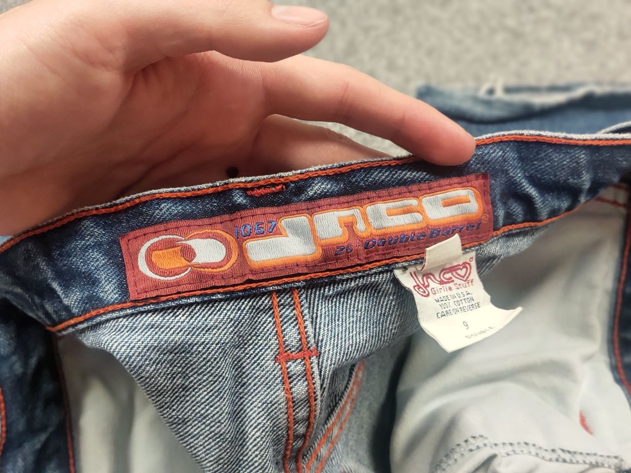 JNCO Rare Vintage 90's Jnco Girlie‎ Double Barrel Wide Leg Jeans Size US 29 - 18 Thumbnail