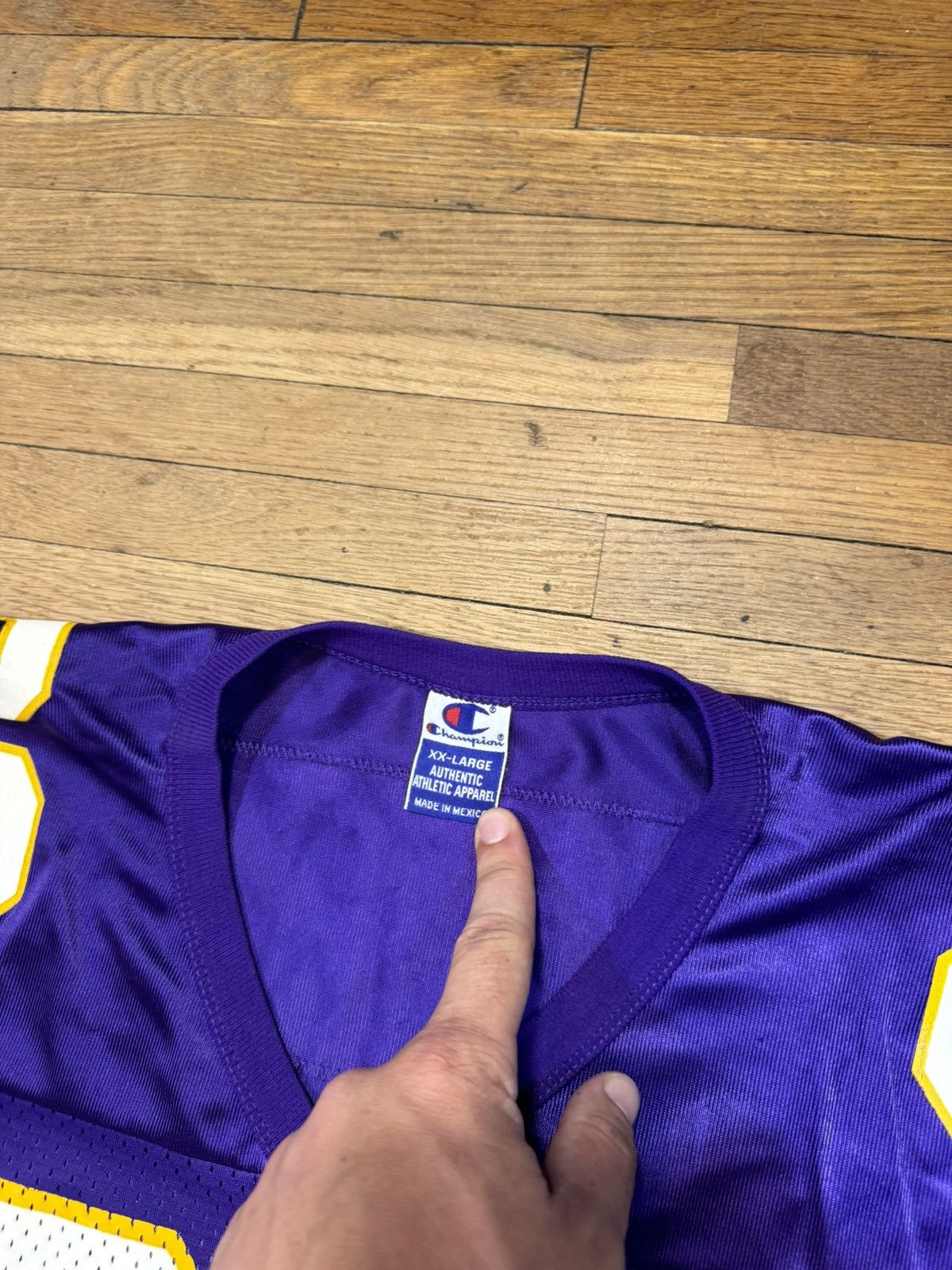 Champion × Vintage Vintage Matthew Hatchette Minnesota Vikings Champion Jersey Size US XXL / EU 58 / 5 - 5 Thumbnail