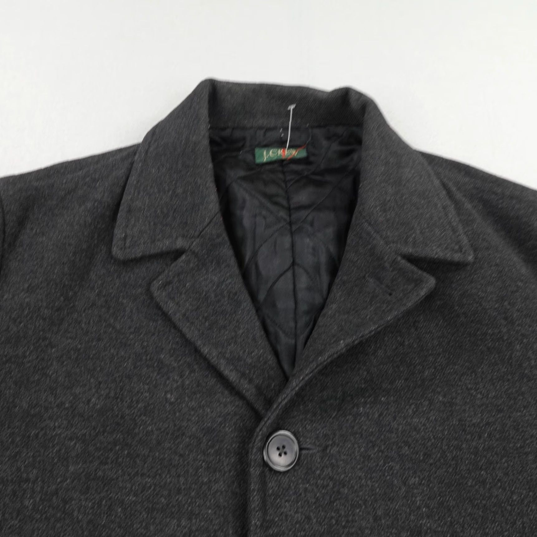 J.Crew Vintage J Crew Jacket Men XL Gray Wool Blend Quilt Lined Driver Car Coat Oarsman Size US XL / EU 56 / 4 - 2 Thumbnail