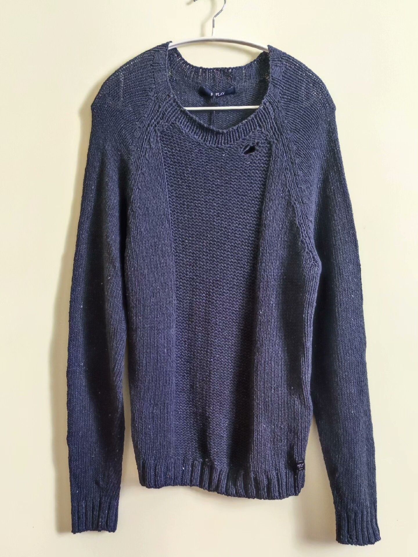 Replay New Artisan Knitted Sweater in Dark Gray Size US M / EU 48-50 / 2 - 1 Thumbnail