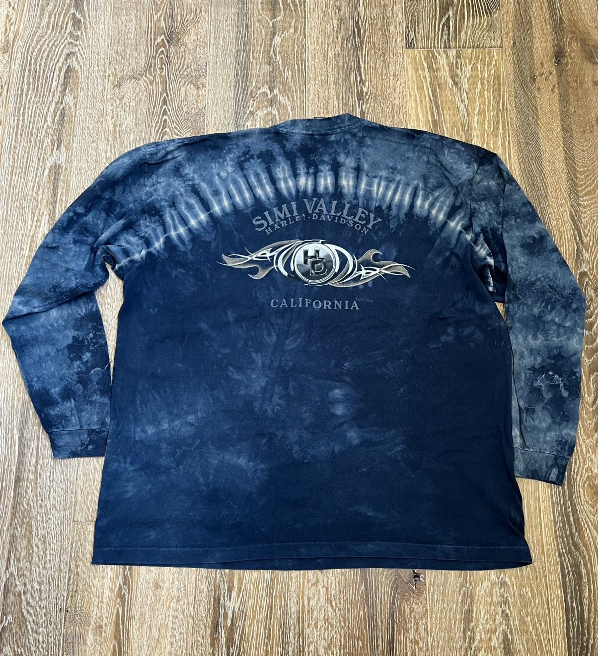 Vintage Y2k harley davidson simi valley tie dye longsleeve Size US XXL / EU 58 / 5 - 2 Thumbnail