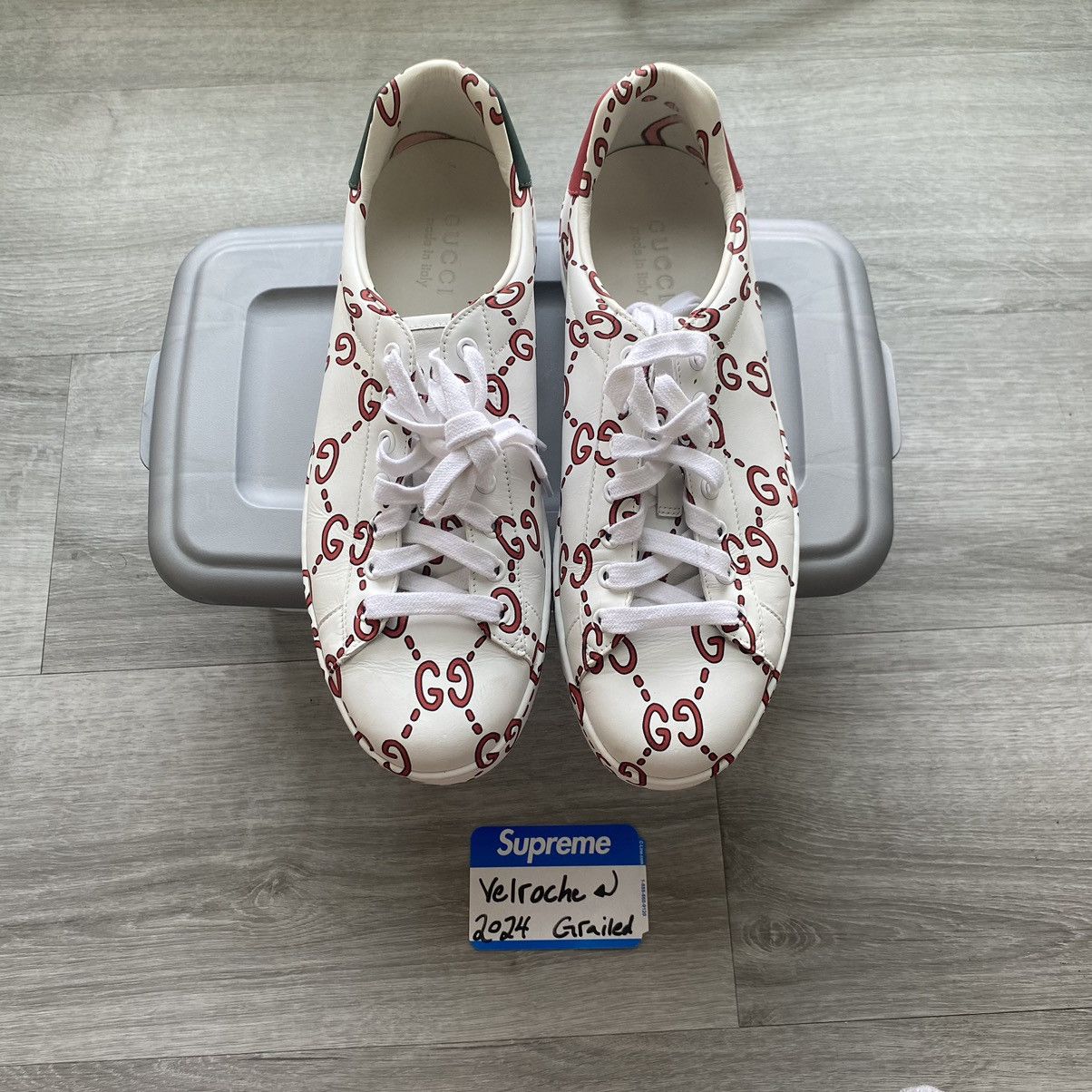Gucci Gucci Ace All Over Print Low Top Size US 10 / EU 43 - 3 Thumbnail