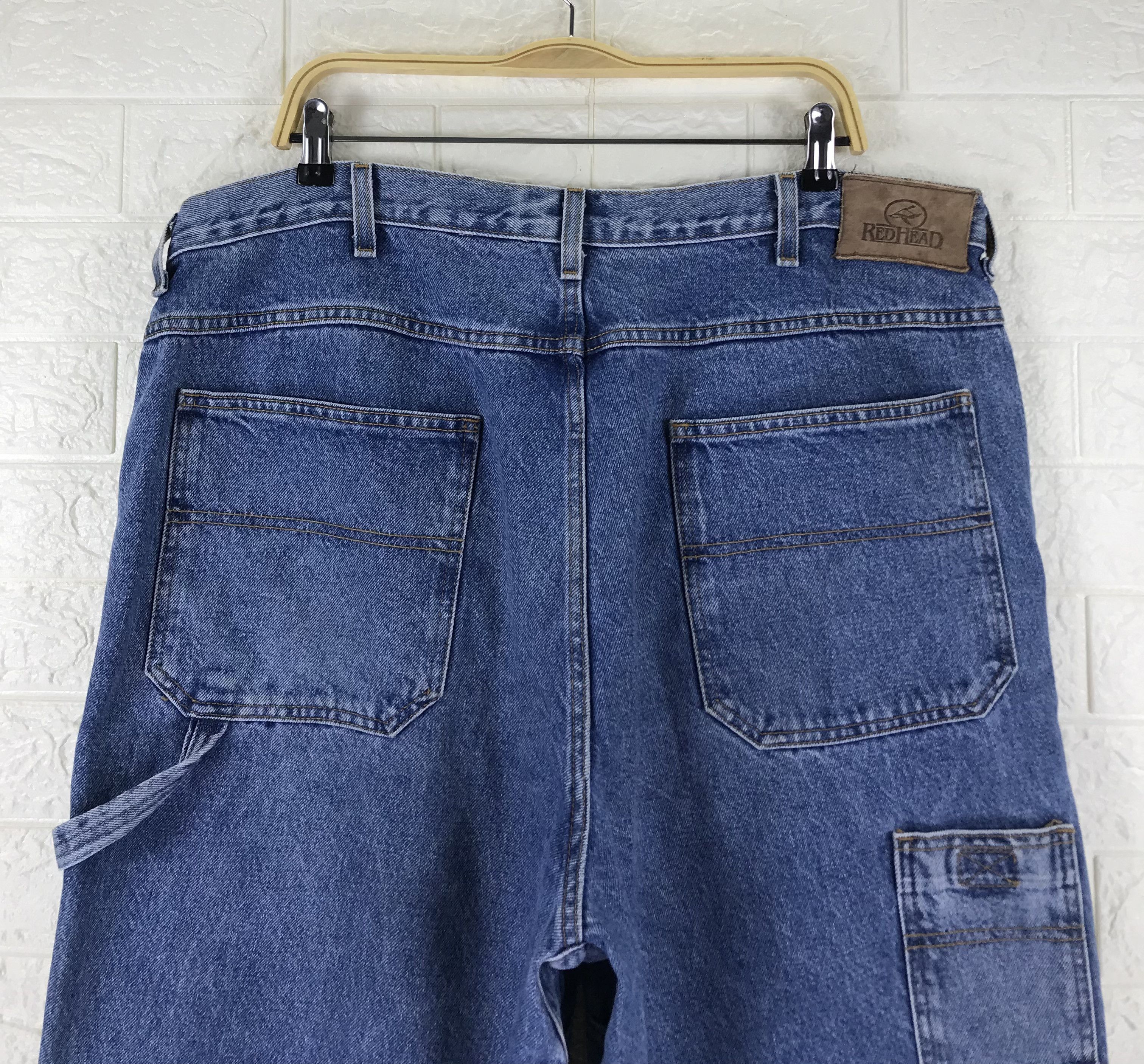 Redhead Vintage Redhead Double Knee Carpenter Jeans Baggy Denim Size US 42 / EU 58 - 6 Thumbnail