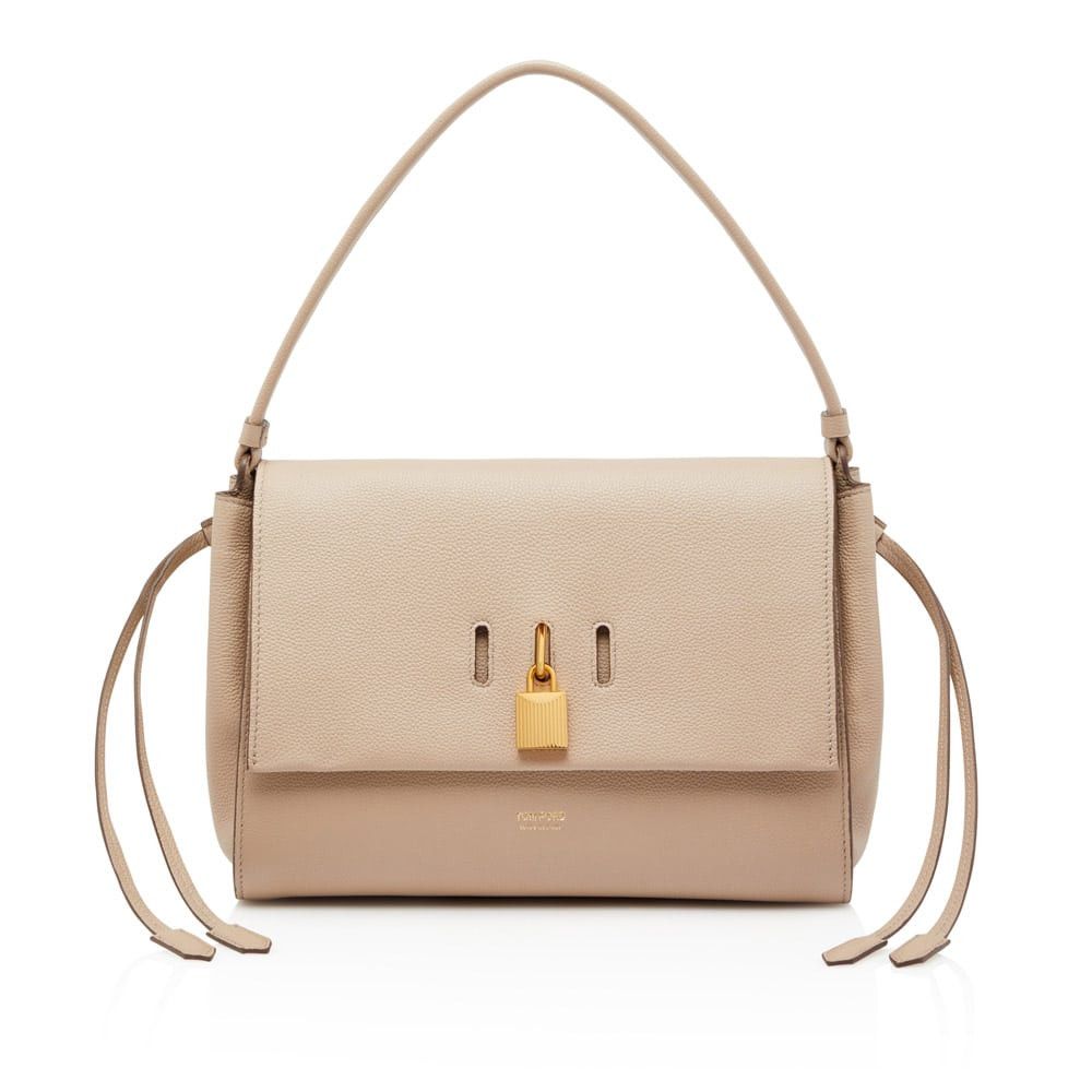 Tom Ford o1loc1c0724 Size: OS / Padlock Shoulder Bag in Beige Size ONE SIZE - 1 Thumbnail