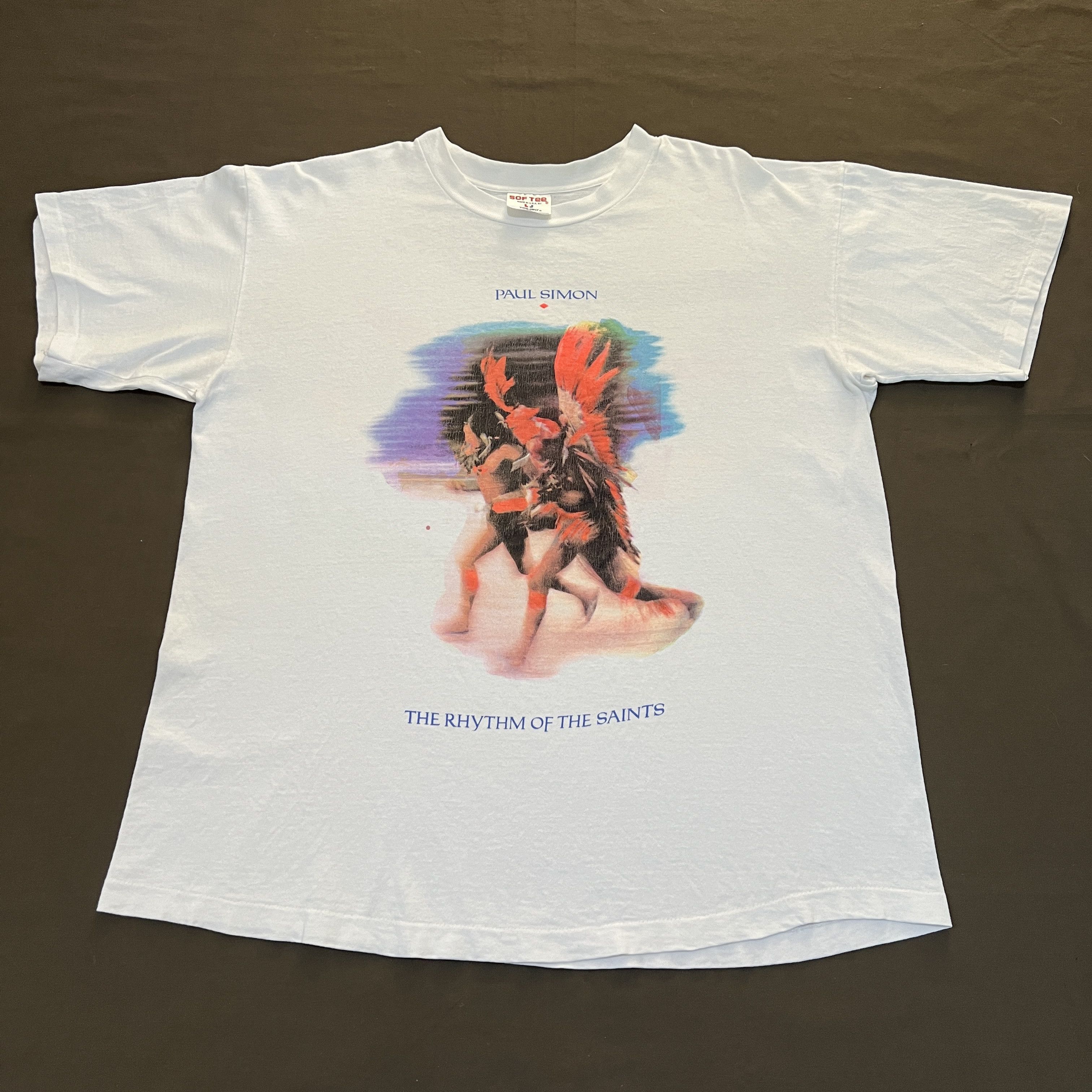Band Tees Vintage 90s Paul Simon TheRhythmof theSaints Tour XL Folk Size US XL / EU 56 / 4 - 2 Thumbnail