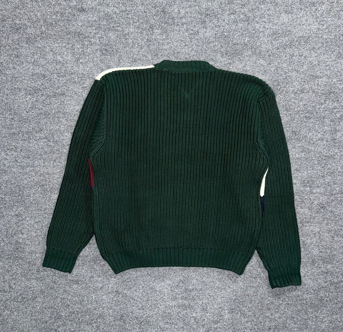 Tommy Hilfiger Vintage 90s Tommy Hilfiger Patchwork Crest Cotton Sweater Size US XL / EU 56 / 4 - 5 Thumbnail