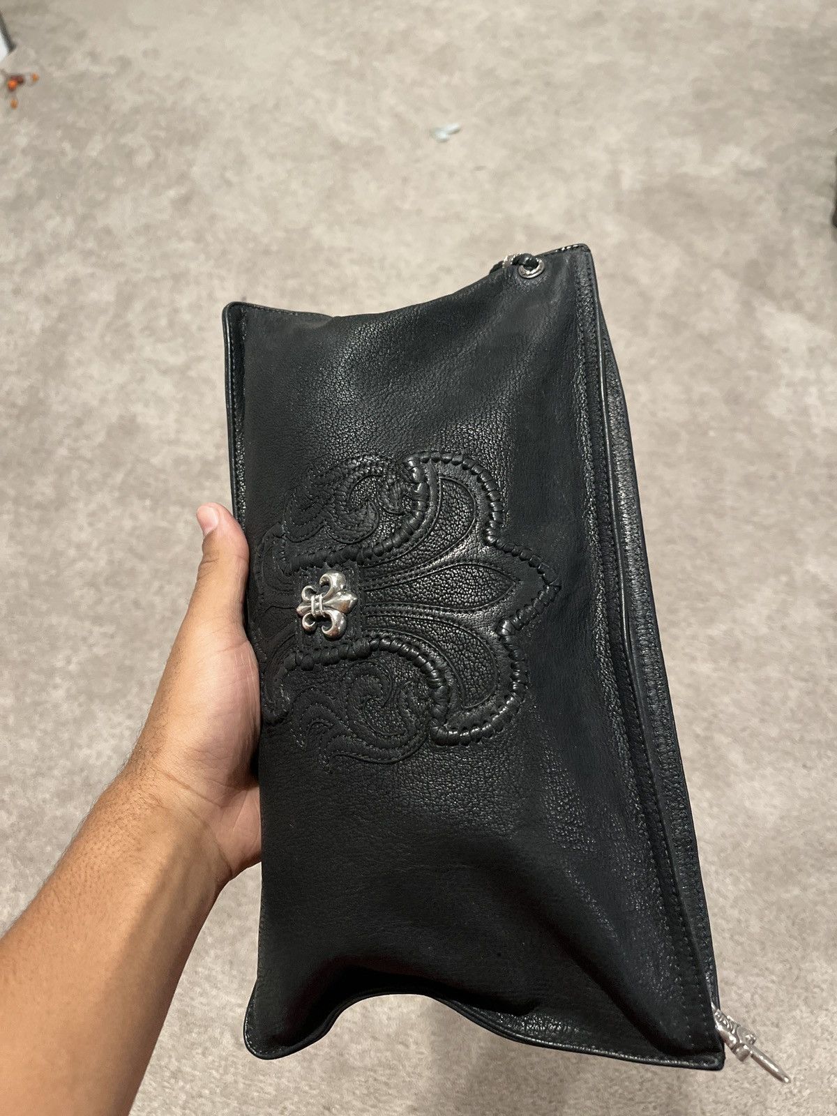 Chrome Hearts Chrome Hearts Grinds Cemetery Cross Tube Bag | Grailed