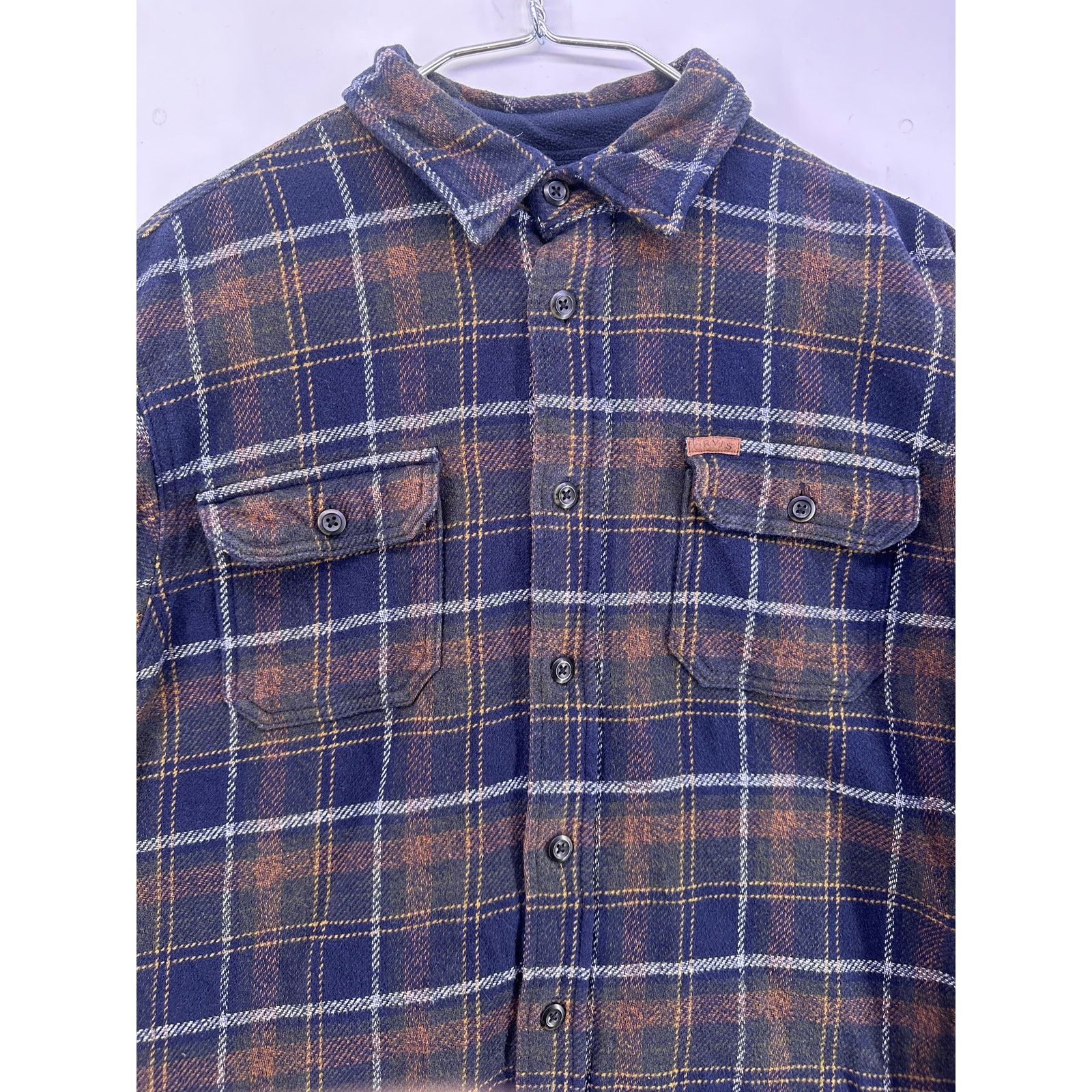 Orvis Orvis Thick Flannel Brown Navy Front Pockets Size Medium Size US M / EU 48-50 / 2 - 5 Thumbnail