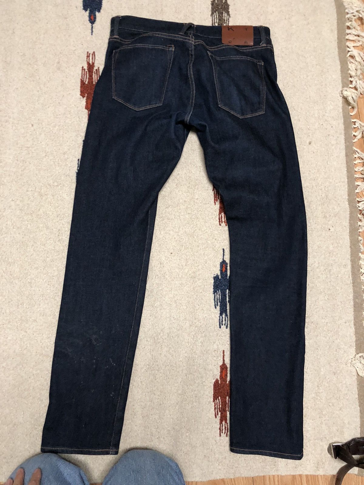 Hiroshi Kato × Japanese Brand The Pen Slim - Indigo Raw 33x32 Selvedge Size US 33 - 1 Thumbnail