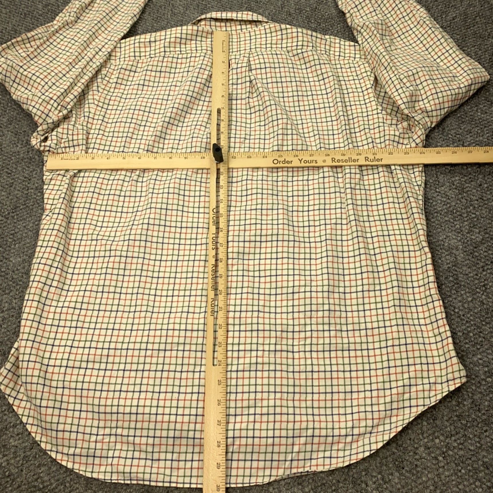 Ralph Lauren Ralph Lauren Mens Shirt Large Beige Plaid Long Sleeve Button-Up Classic Fit 100% Cotton Multicolor Size US L / EU 52-54 / 3 - 7 Thumbnail
