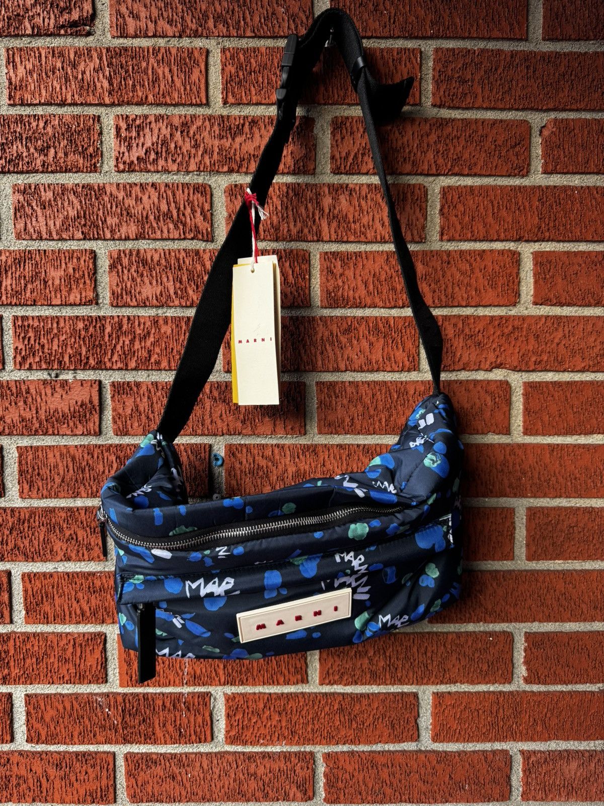 Marni Marni large belt bag pouch MUMP0007U4 00B8 ink NWT Size ONE SIZE - 1 Thumbnail