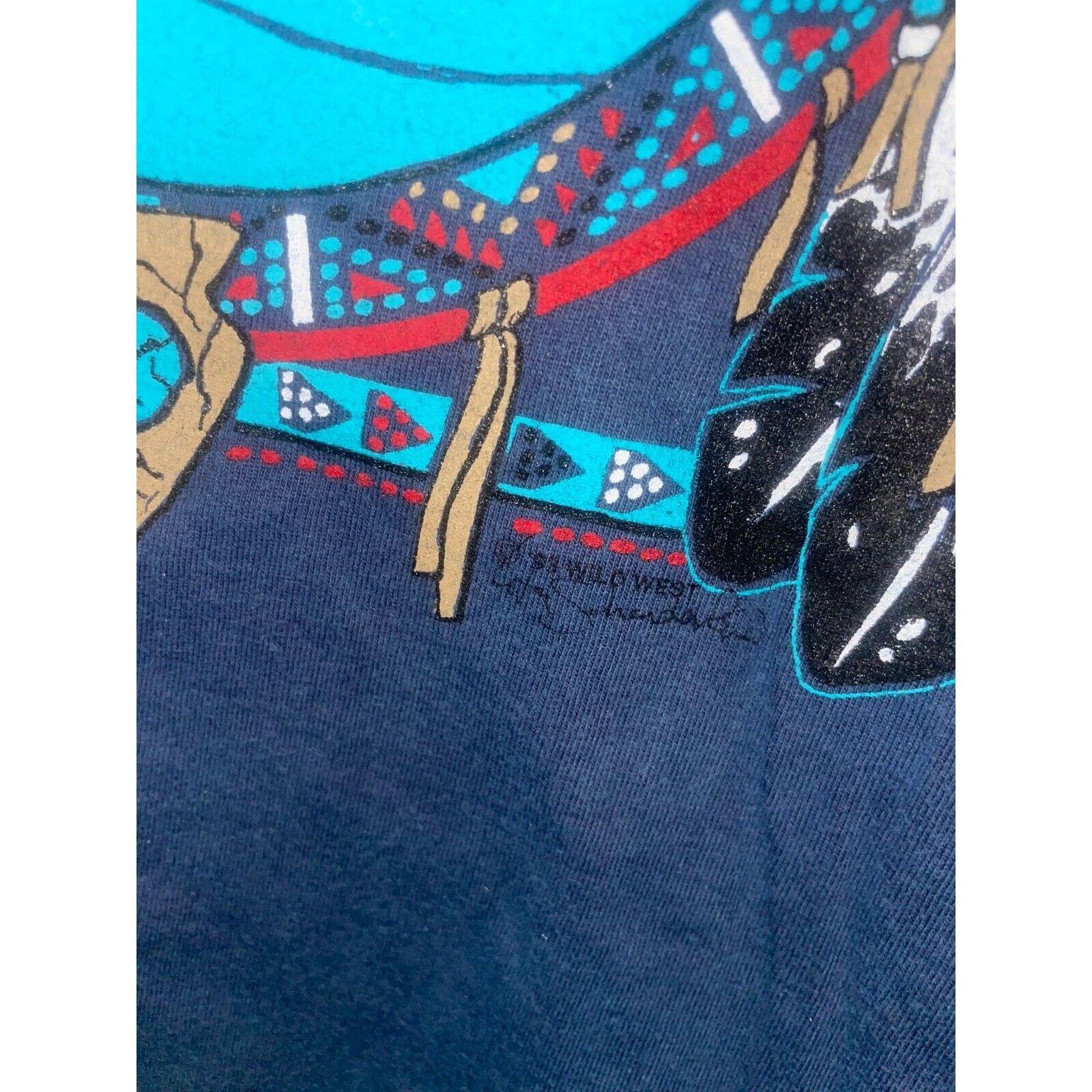 Jerzees Vintage South Dakota Shirt Black Hills VTG Blue Stained 90s Size US M / EU 48-50 / 2 - 6 Thumbnail