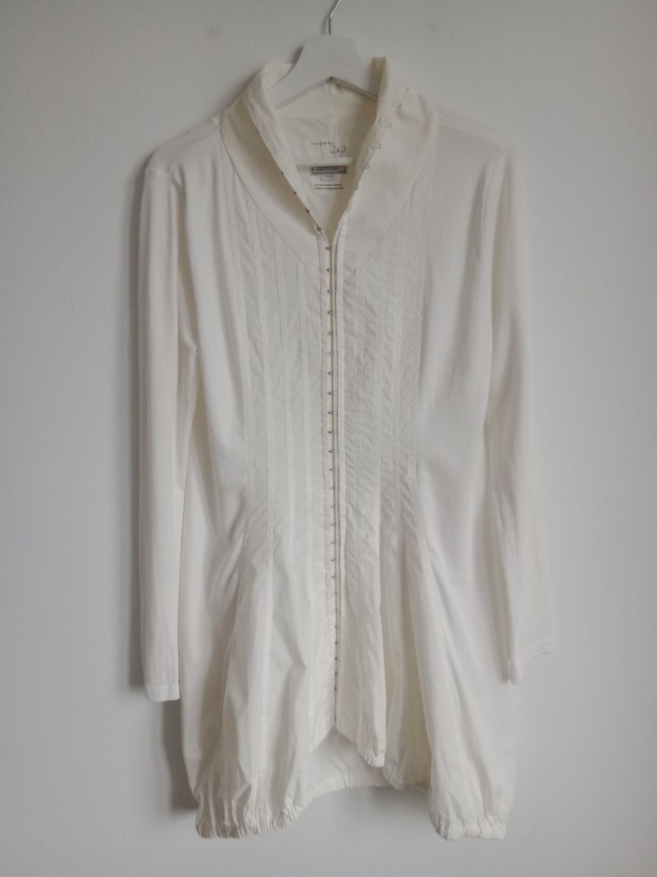 image of Annette Gortz Avantgarde Combinator Cocoon Dress Size L in White, Women's