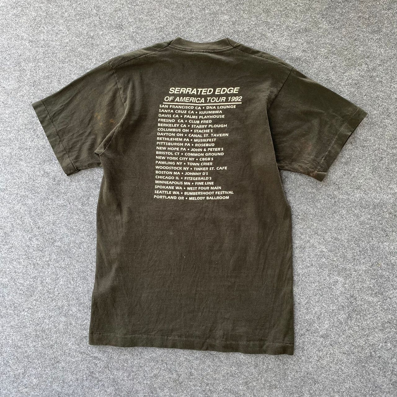 Band Tees Vintage 90s Tempest Serrated Edge Tour America 1992 Tshirt Size US M / EU 48-50 / 2 - 7 Thumbnail