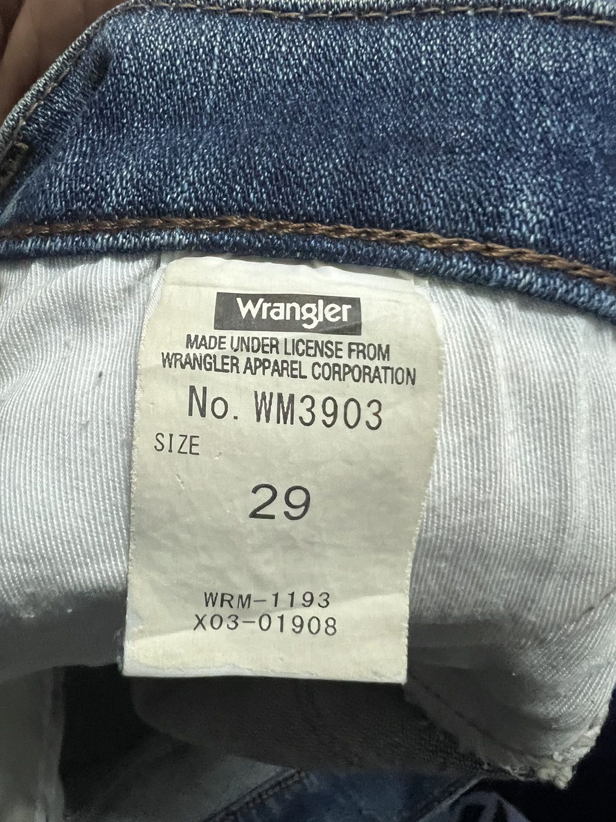 Vintage × Wrangler Wrangler USA - vintage 90’s distressed Size US 29 - 15 Thumbnail
