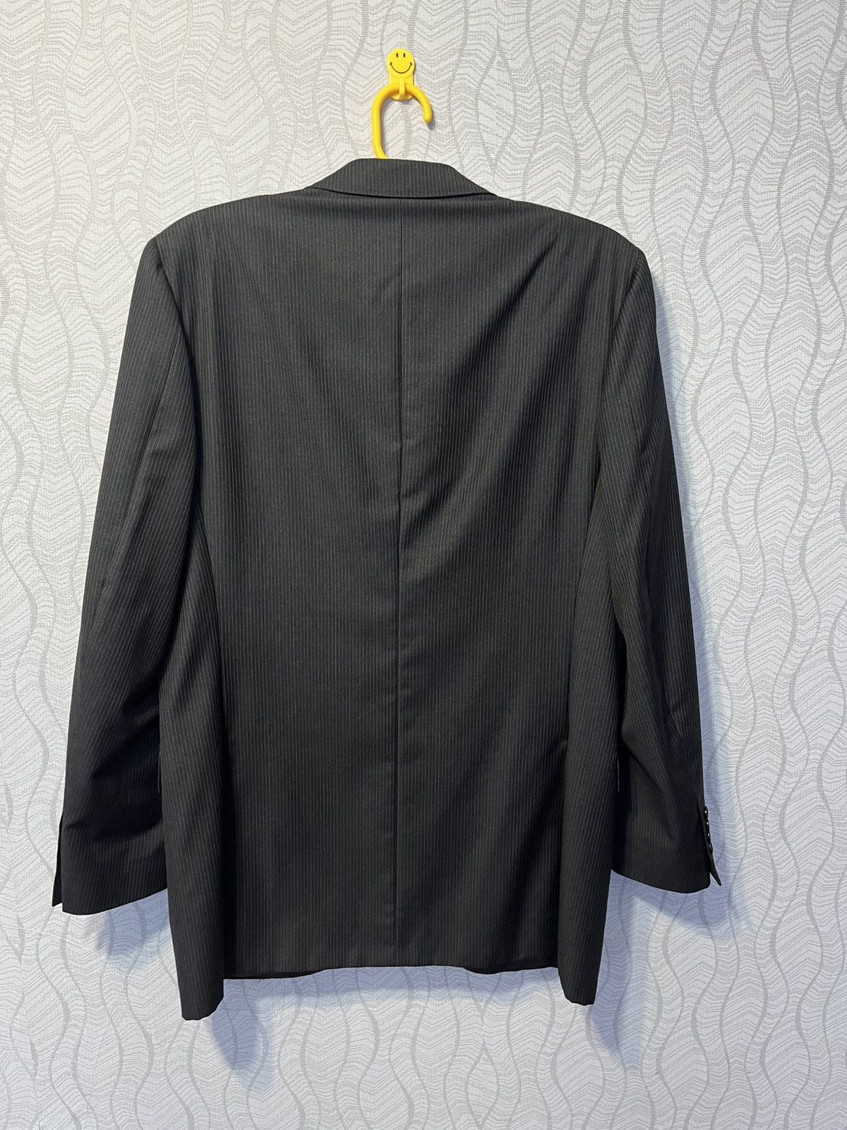 Canali Canali Pure Wool Men’s Black Striped 2 Piece Blazer Jacket Size 44R - 8 Thumbnail
