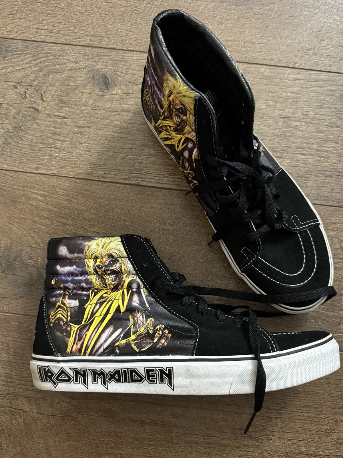 Metallica × Vans Iron Maiden Sk8-hi Black Size US 11 / EU 44 - 2 Thumbnail