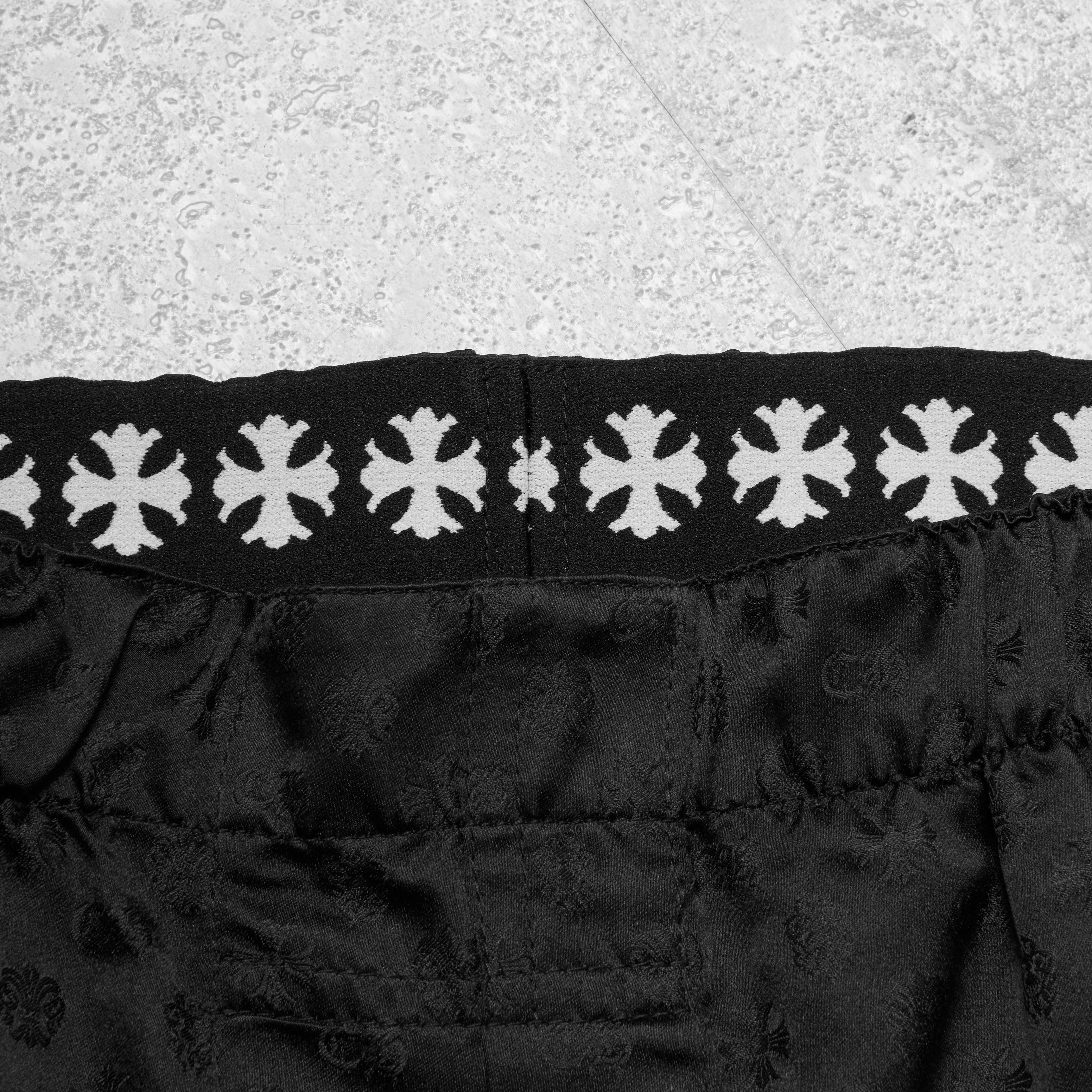 Chrome Hearts CHROME HEARTS Multilogo Silk Black Boxer Short Size US 32 / EU 48 - 5 Thumbnail