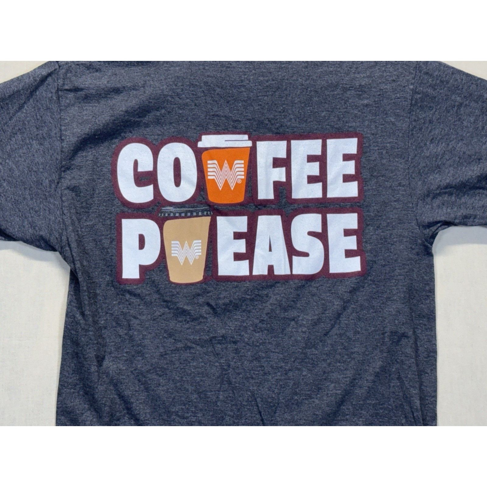 The Unbranded Brand Whataburger Coffee Graphic T-Shirt Small Gray Size US S / EU 44-46 / 1 - 5 Thumbnail