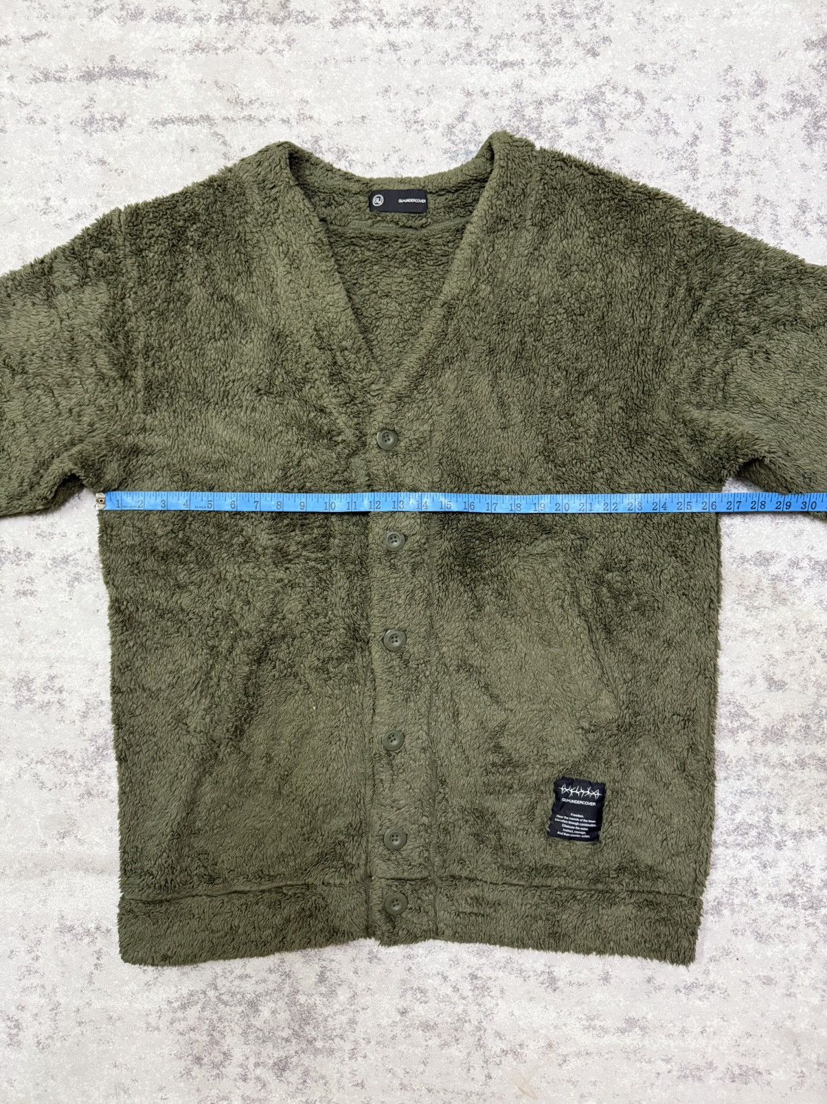 GU × Undercover Gu x Undercover Sherpa Fleece Cardigan Sweater Size US XL / EU 56 / 4 - 16 Thumbnail